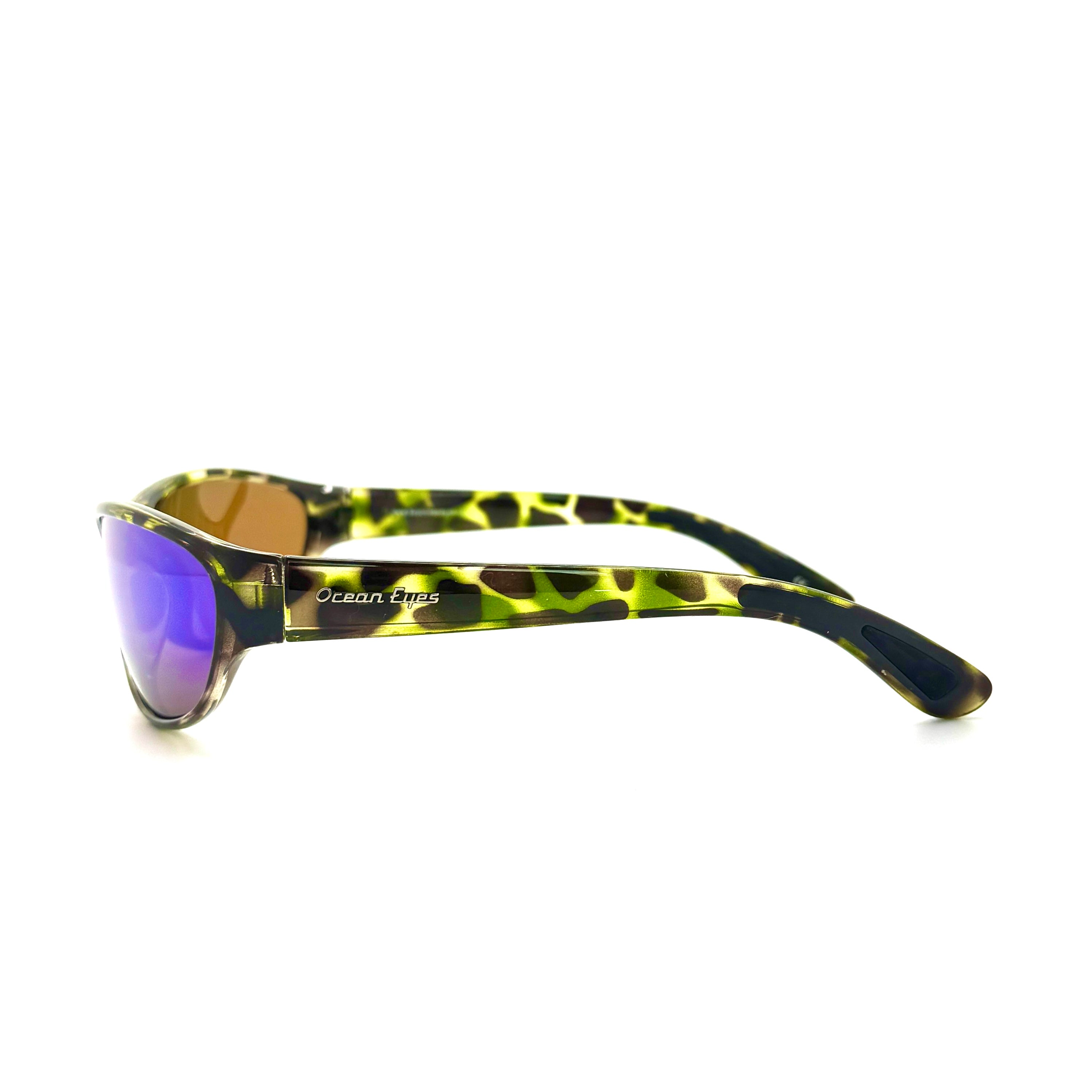 Angler -Green Camo Frame with Green Mirror Amber Lenses