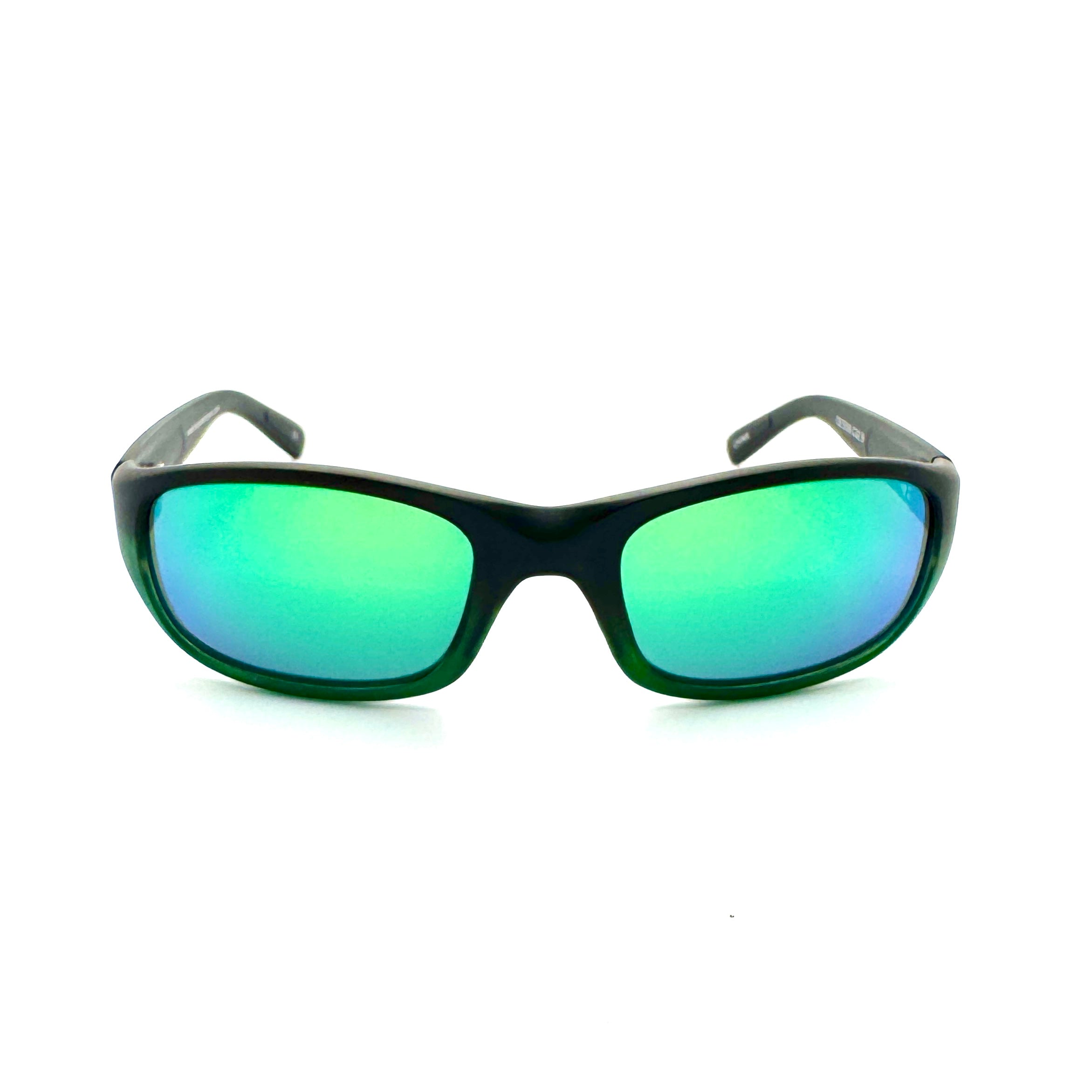 Bombora - Matte Dark Brown w/Green Frame with Green Mirror Glass Lenses