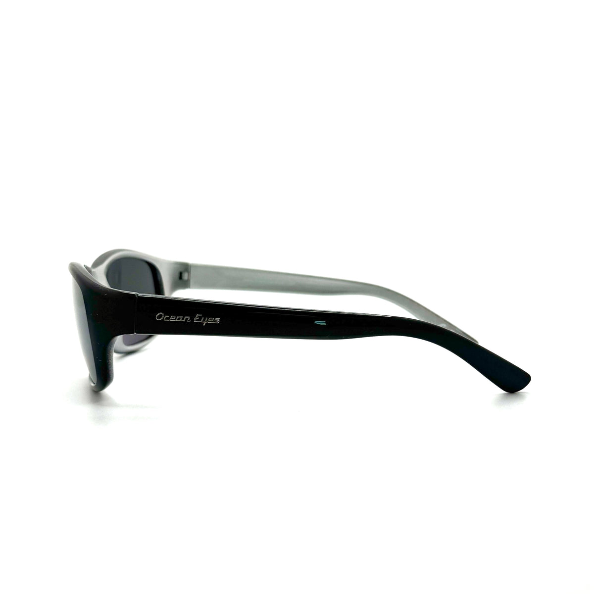 Bombora- Shiny Black w/Silver Frame with Smoke Lenses
