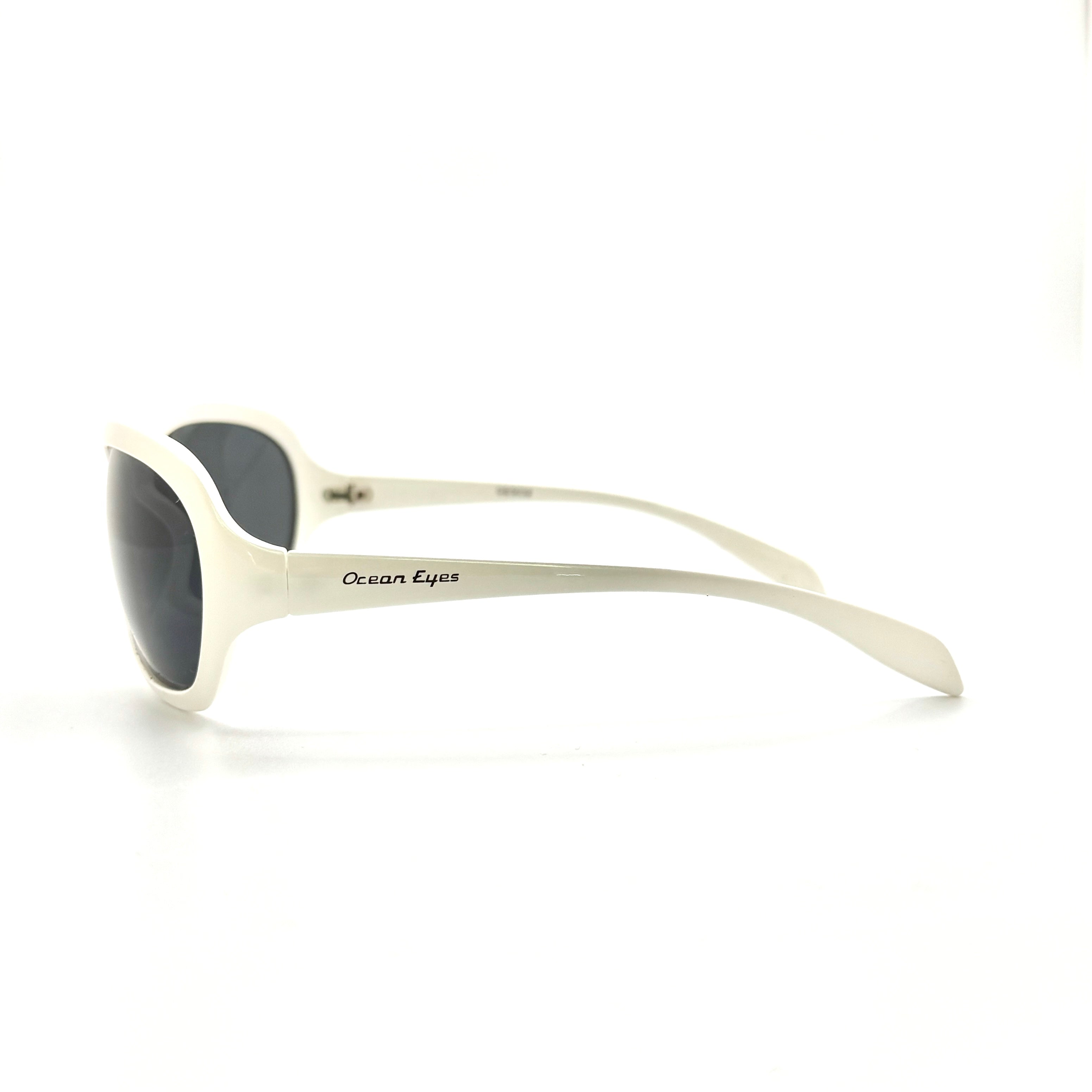 Ladyfish - Shiny White Frame with Smoke Lenses