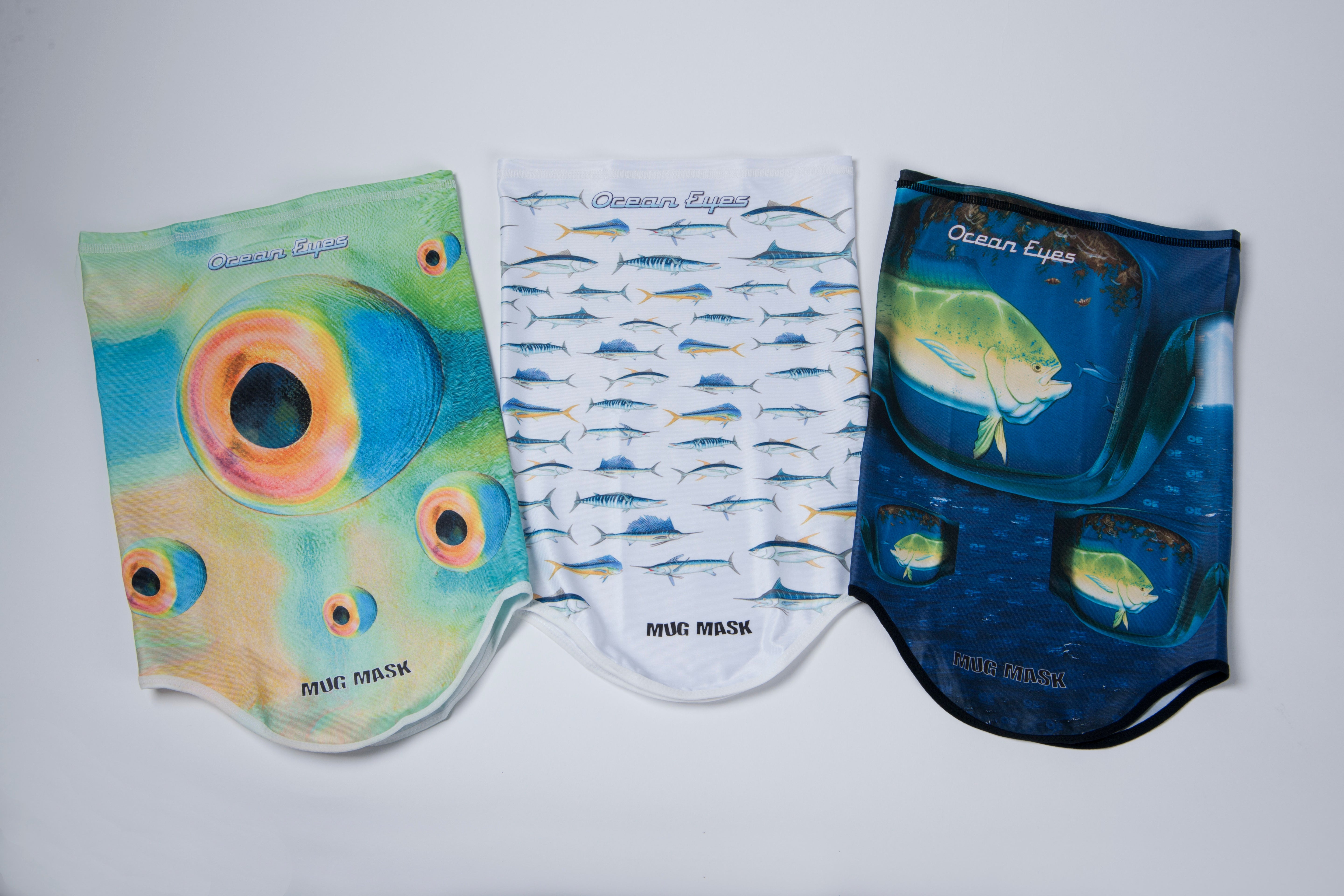 Mug Mask - Offshore Fish Pattern