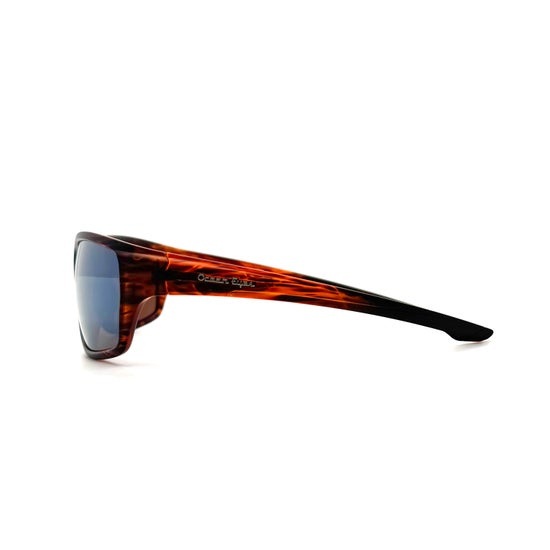 Baja - Matte Hickory Frame with PC Polarized Mirror Lenses
