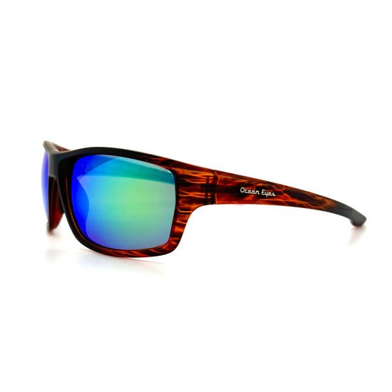 Baja - Matte Hickory Frame with PC Polarized Mirror Lenses