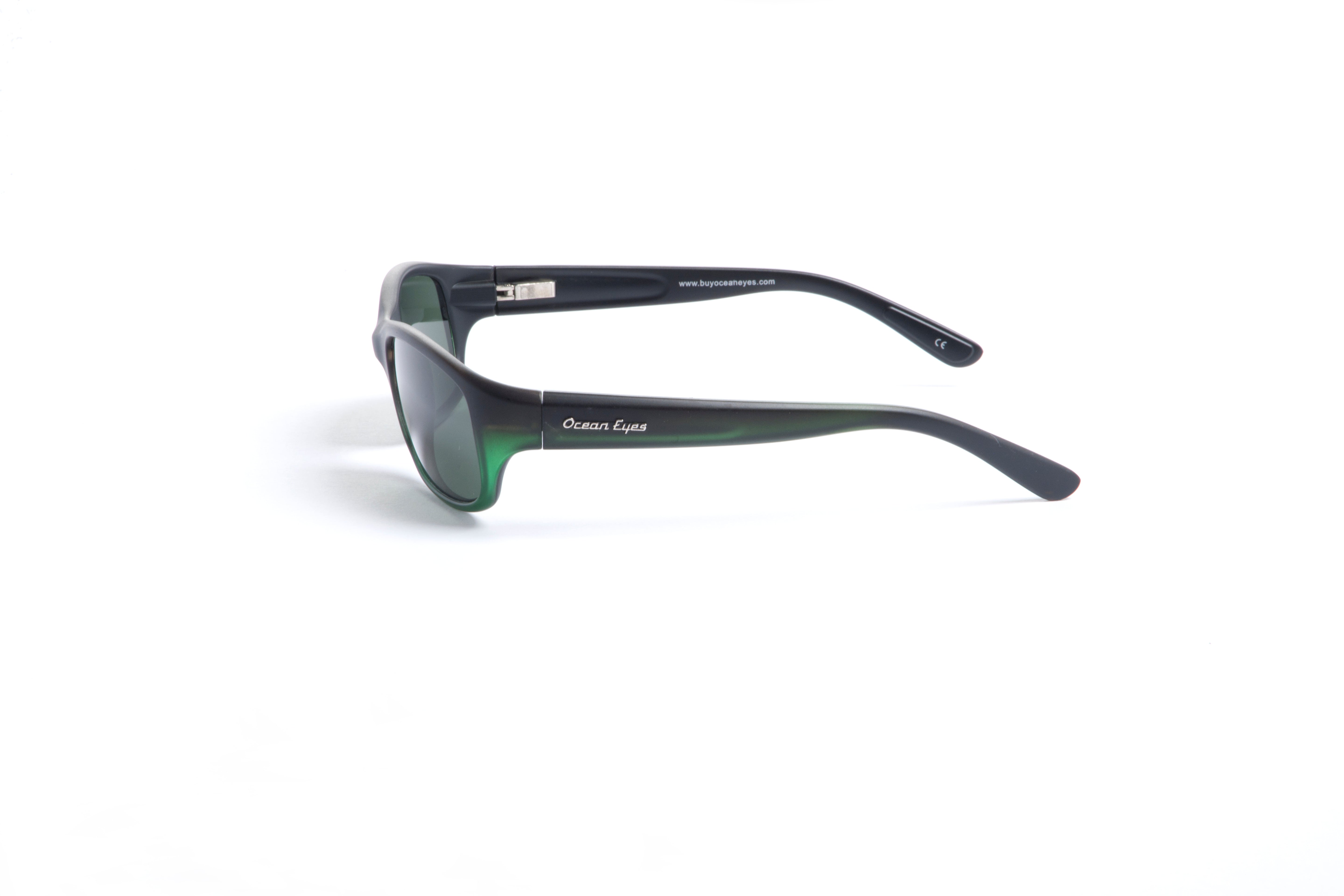 Bombora - Matte Dark Brown w/Green Frame with Smoke Glass Lenses 5056GL-2A