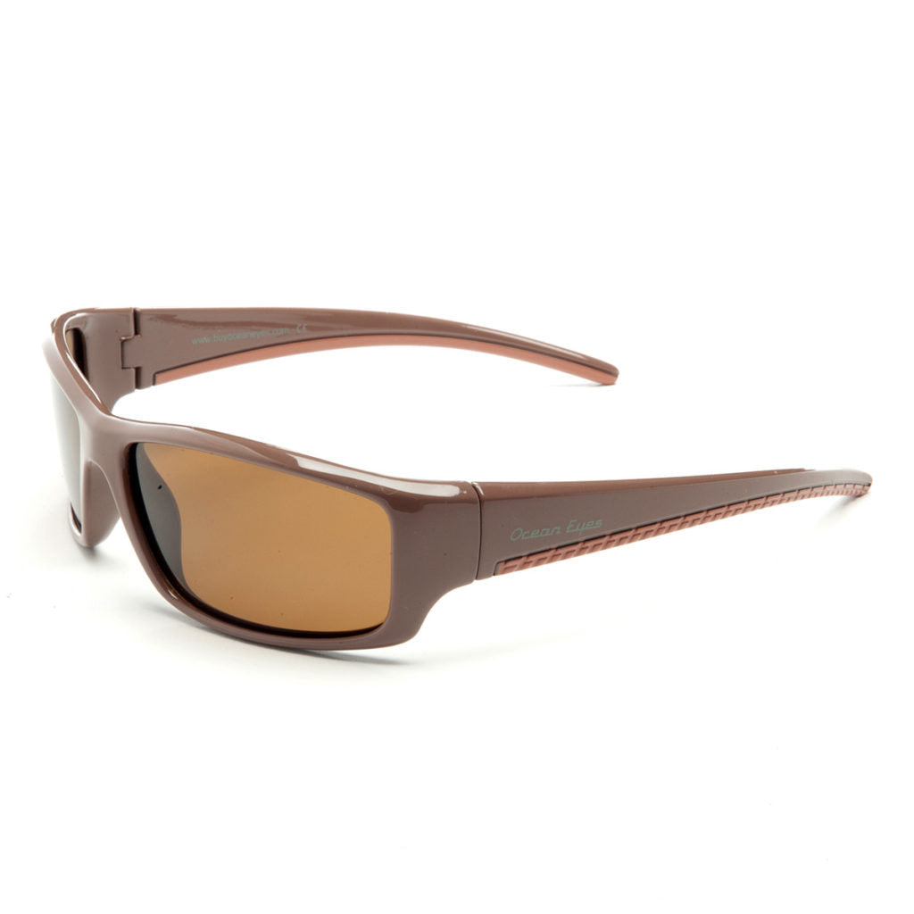 Fisher - Kid's shiny pearl brown frame with amber lenses 2066-4