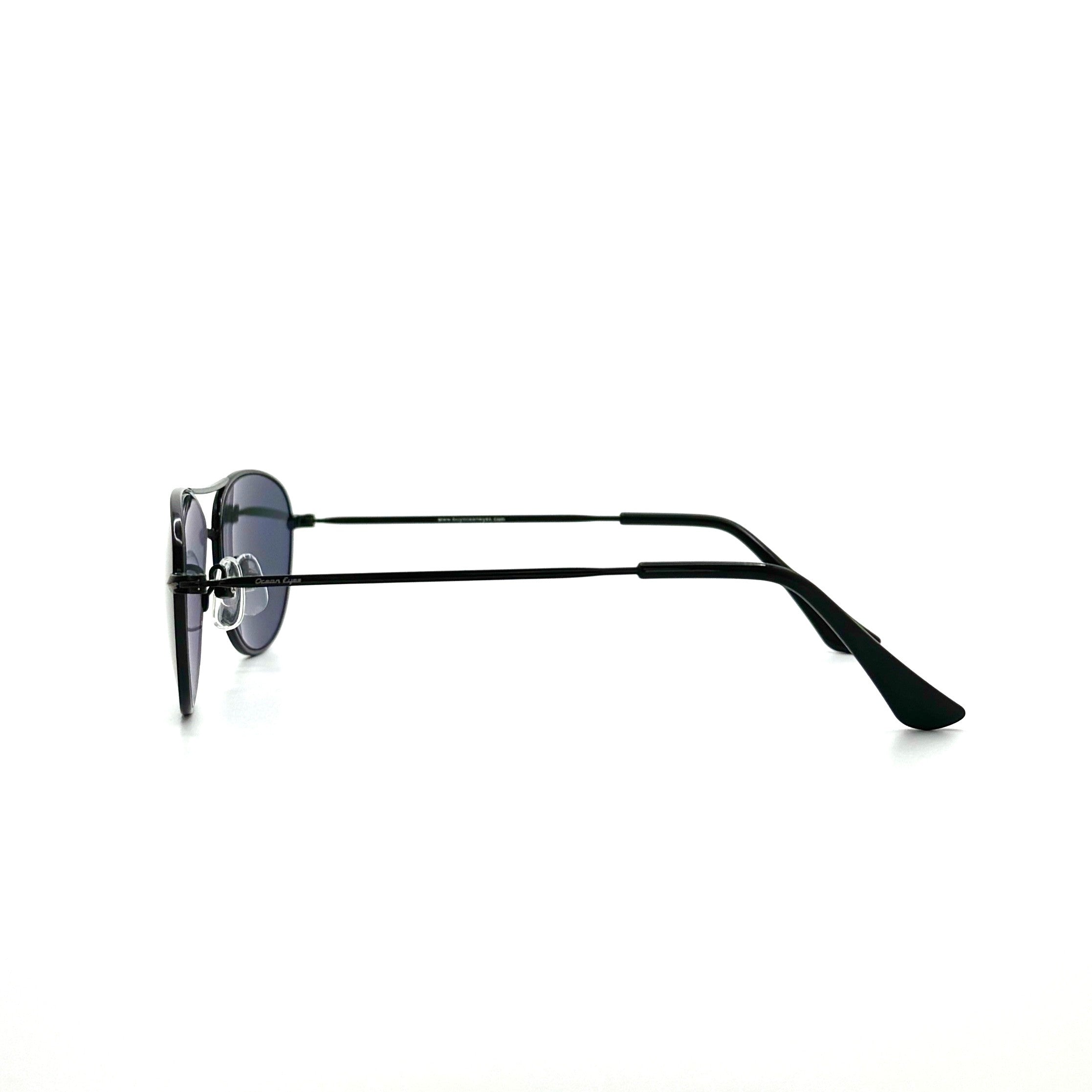 Belize PC – Shiny Black Metal Frames with Smoke Lenses 2070PC-2