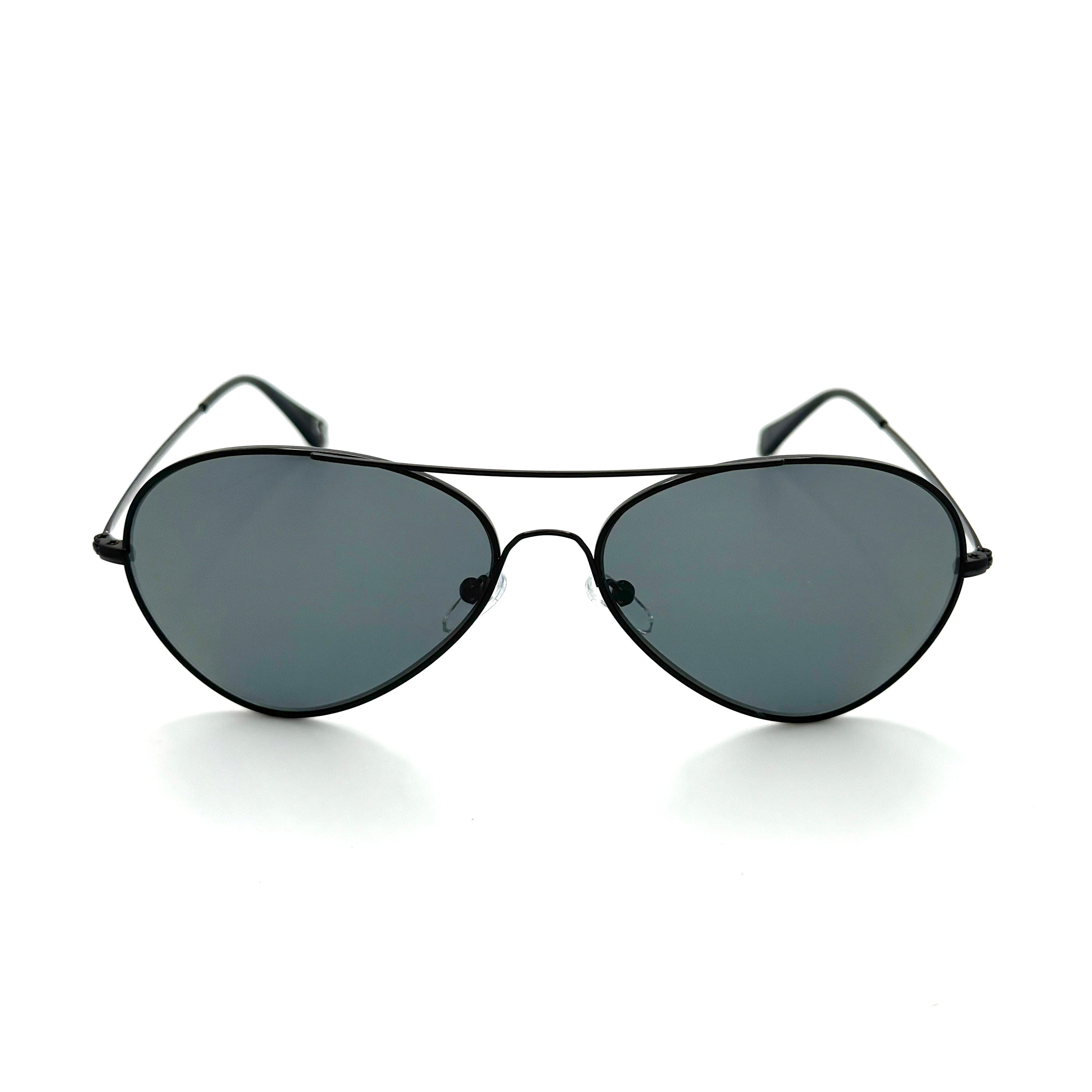 Havana PC – Shiny Black Metal Frame with Smoke Lenses 2073PC-1