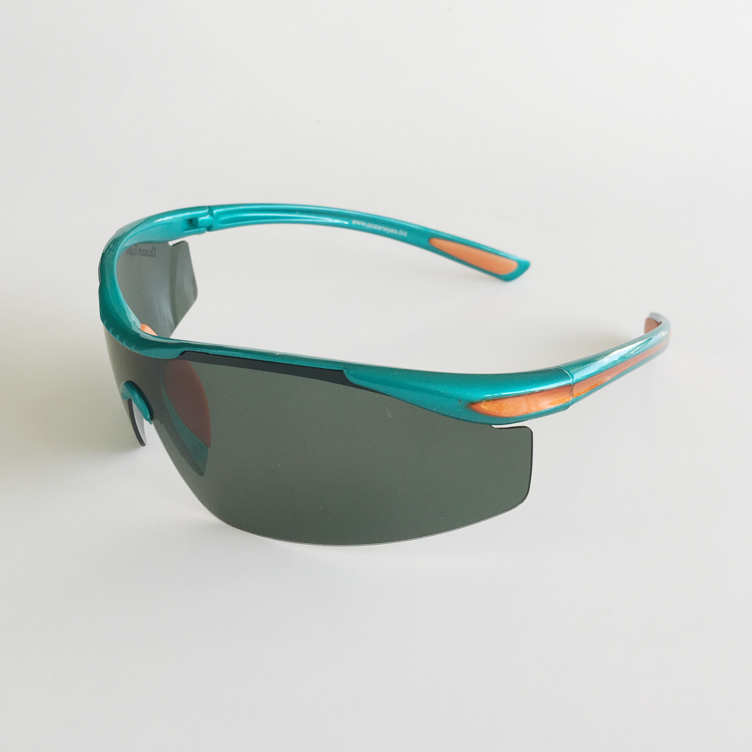Osprey - Shiny Turquoise & Orange Frame with Green Lenses 4002-2