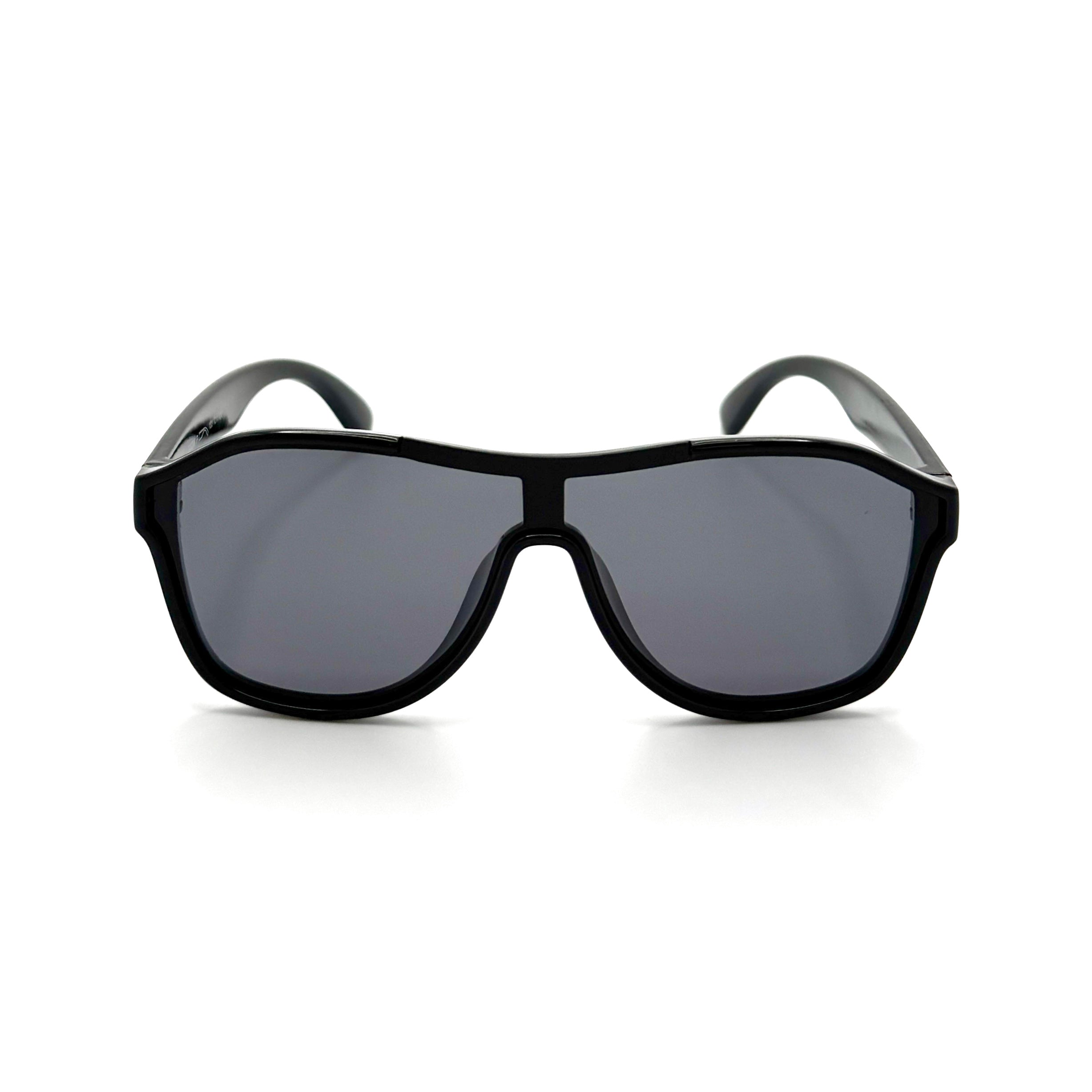 Guppy - Kid's shiny black frame w/polarized smoke lenses 2069-1