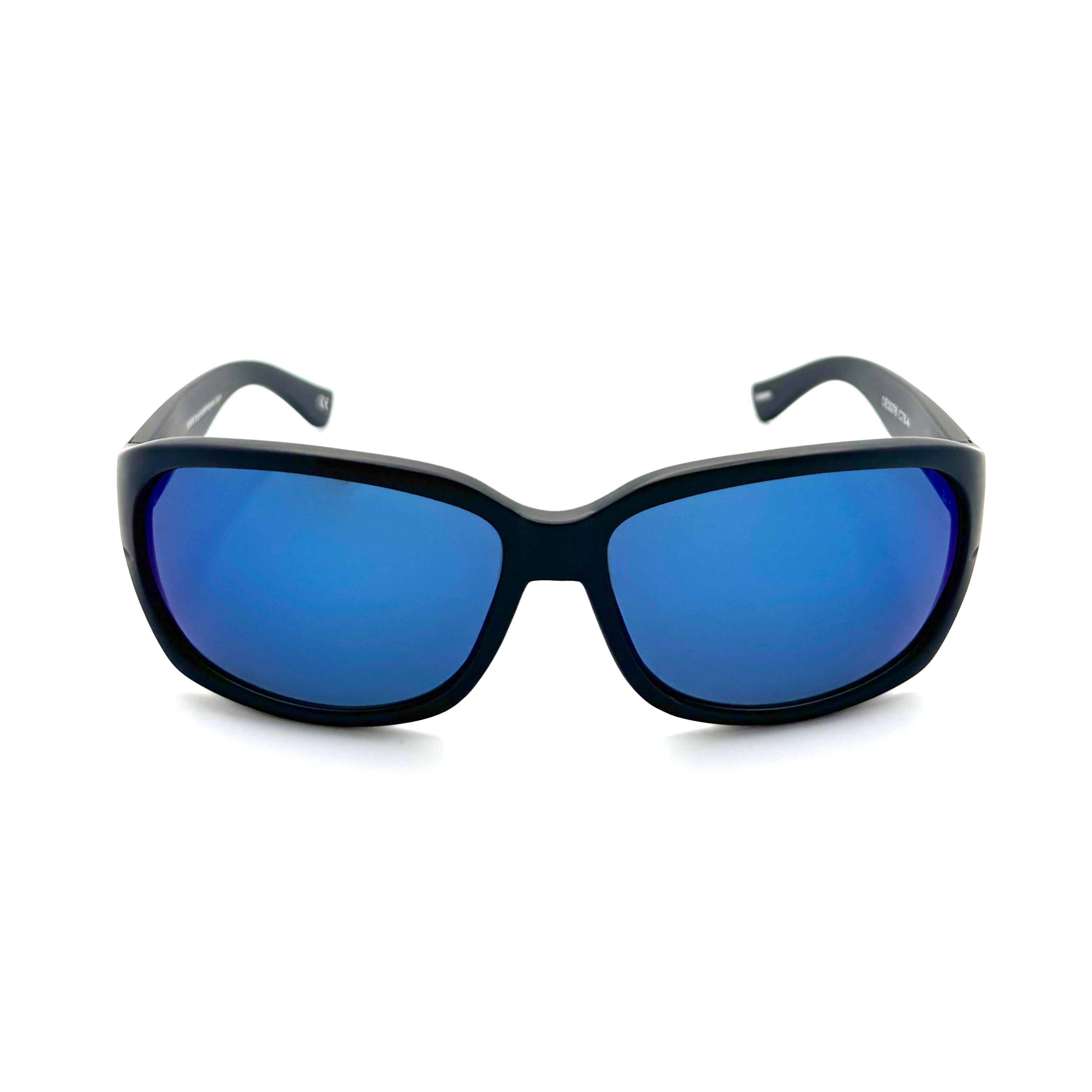 Bimini - Matte Black Frame with PC Polarized Blue Mirror Lenses 3078-4