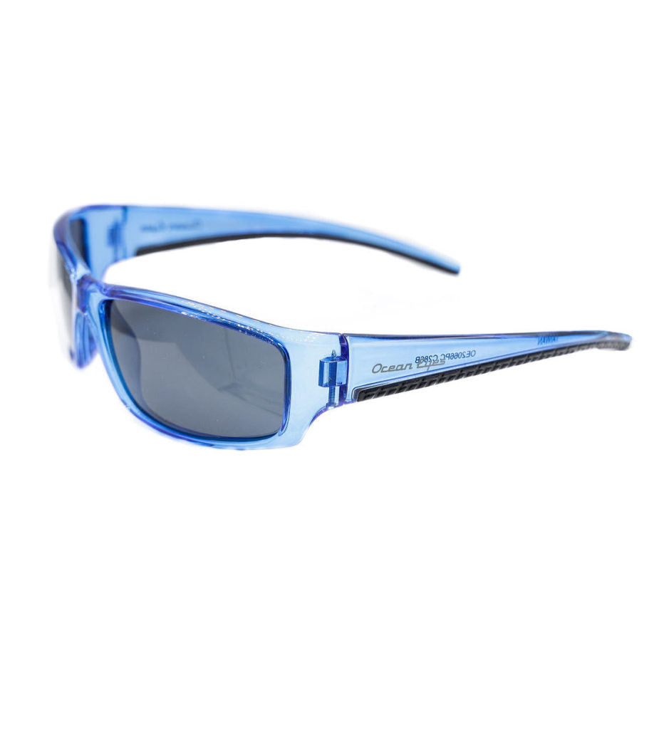 Fisher - Kid's shiny crystal blue frame with smoke lenses 2066-6