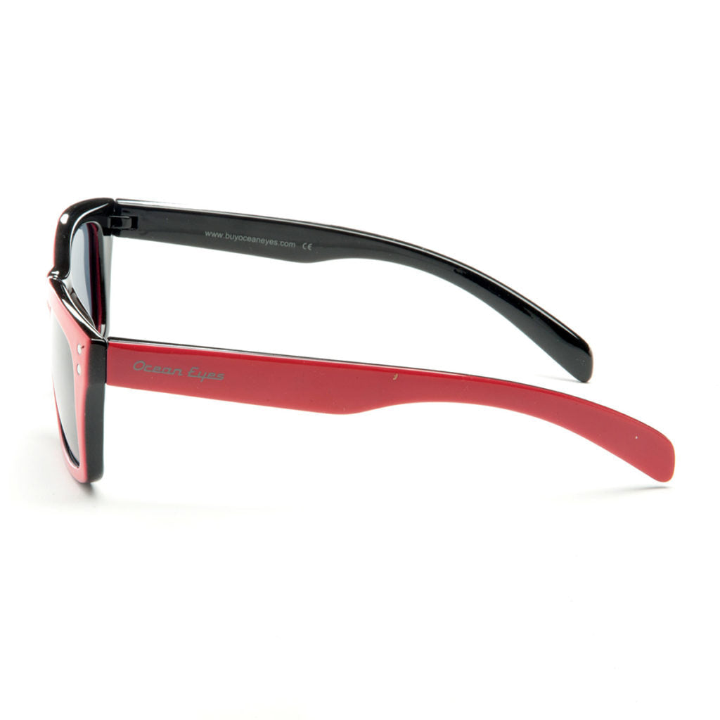 Minnow - Kid's matte red w/black frame with smoke lenses 2068-3