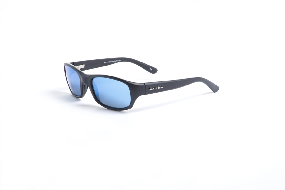 Bombora - Matte Black Frame with Blue Mirror Glass Lenses 5056GL-1B