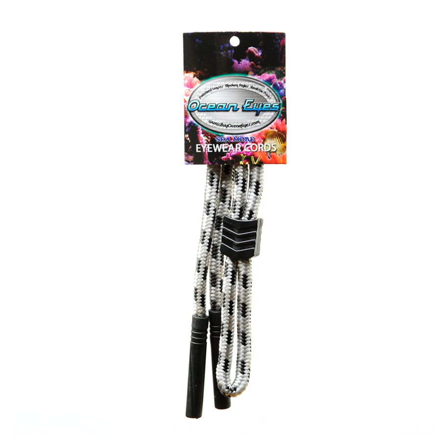 Eyewear Cord Braided - Gray, Black, and White