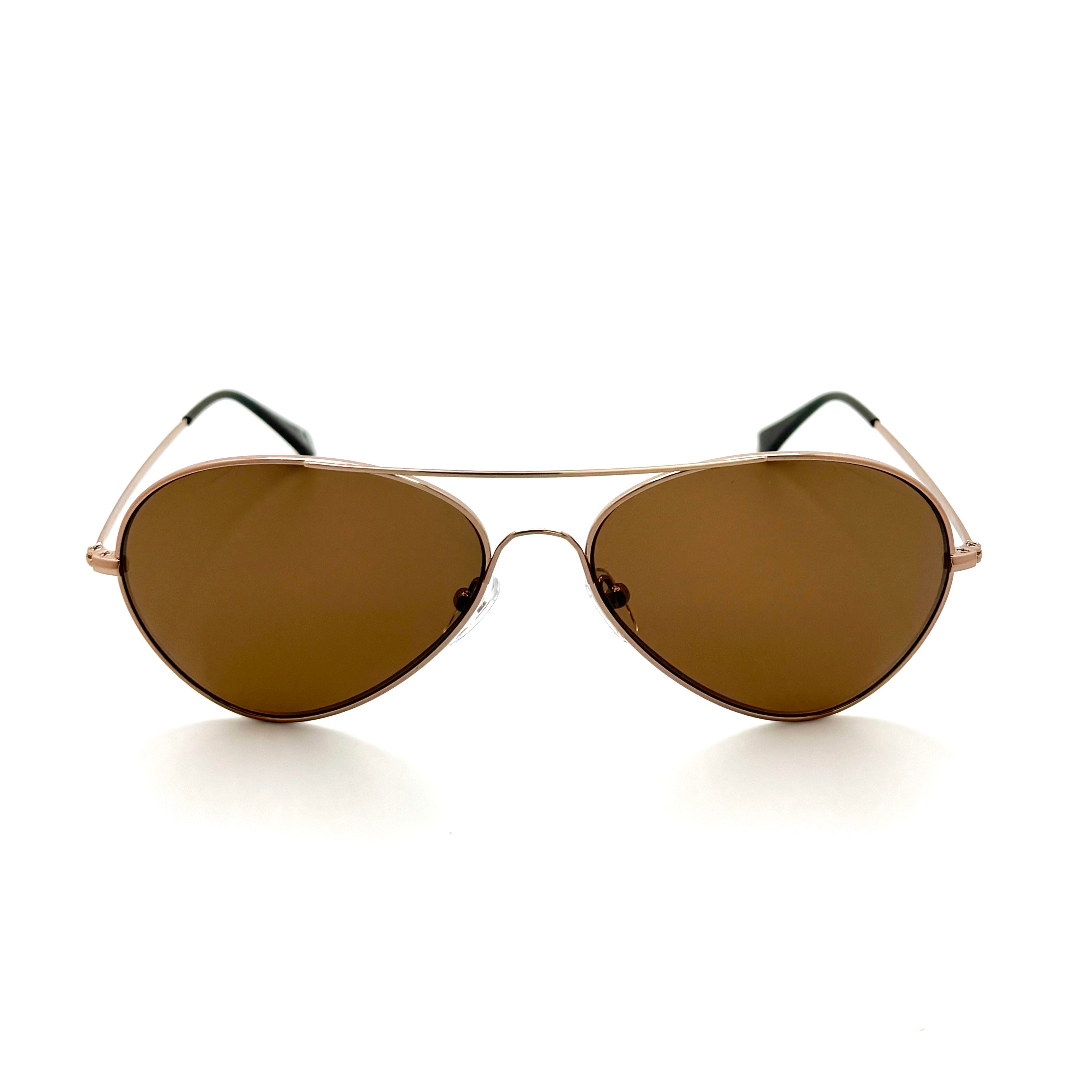 Havana PC – Shiny Copper Metal Frame with Amber Lenses 2073PC-3