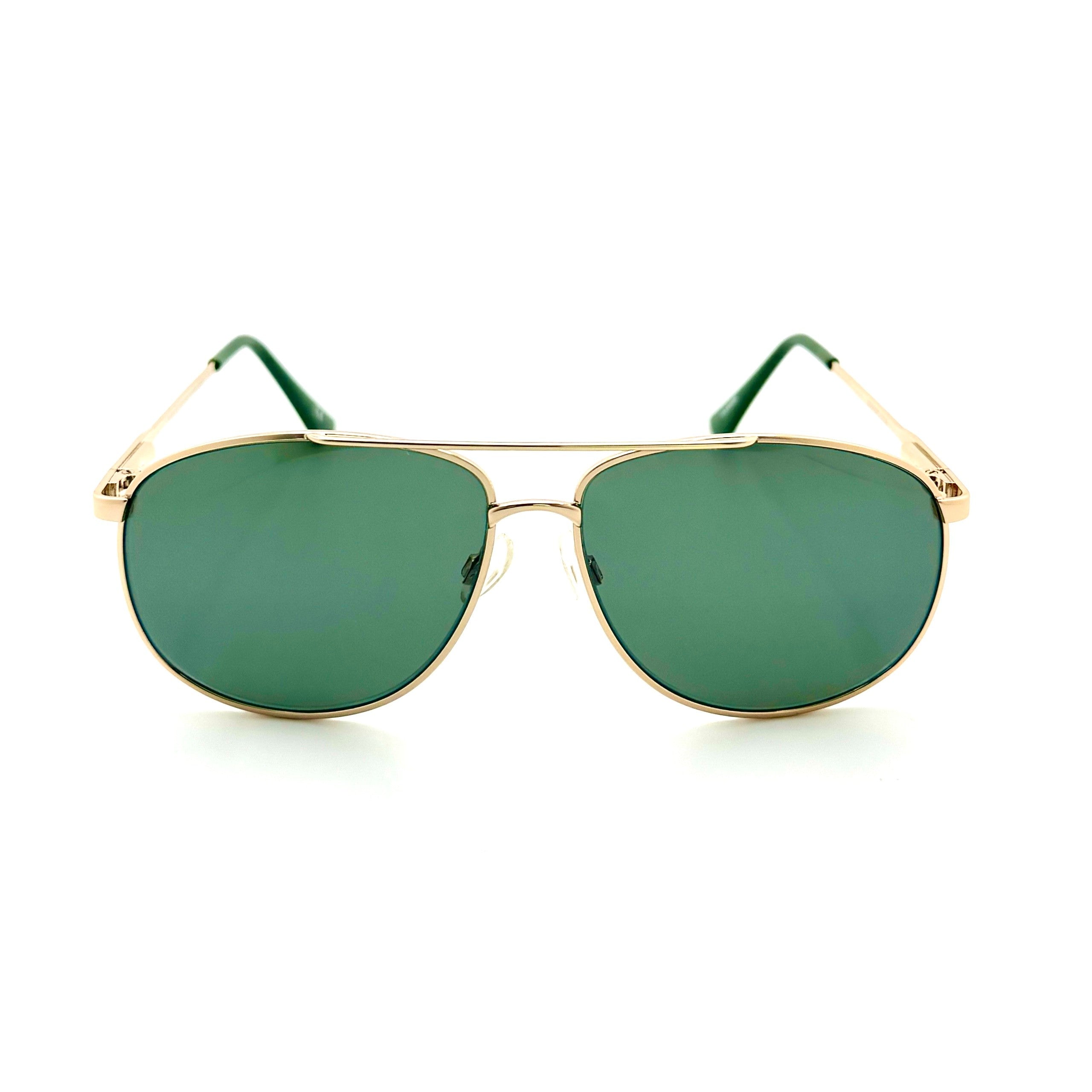 Everglades PC – Shiny Light Gold Frame with Green Lenses 2016PC-3