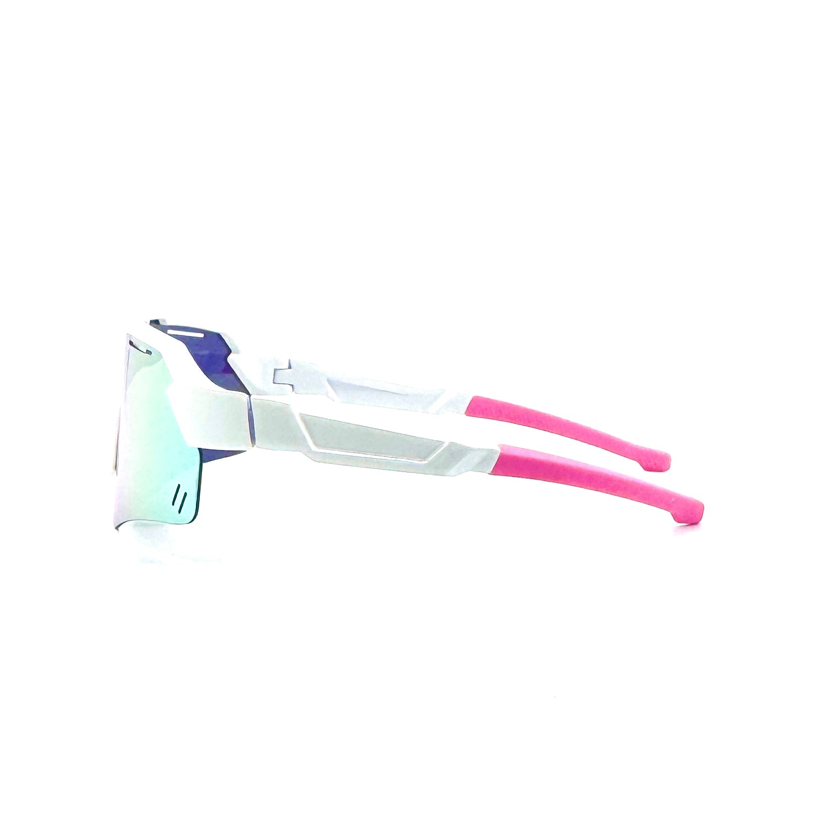 Piranha - Juniors white frame w/polarized rainbow mirror lenses 2063-3