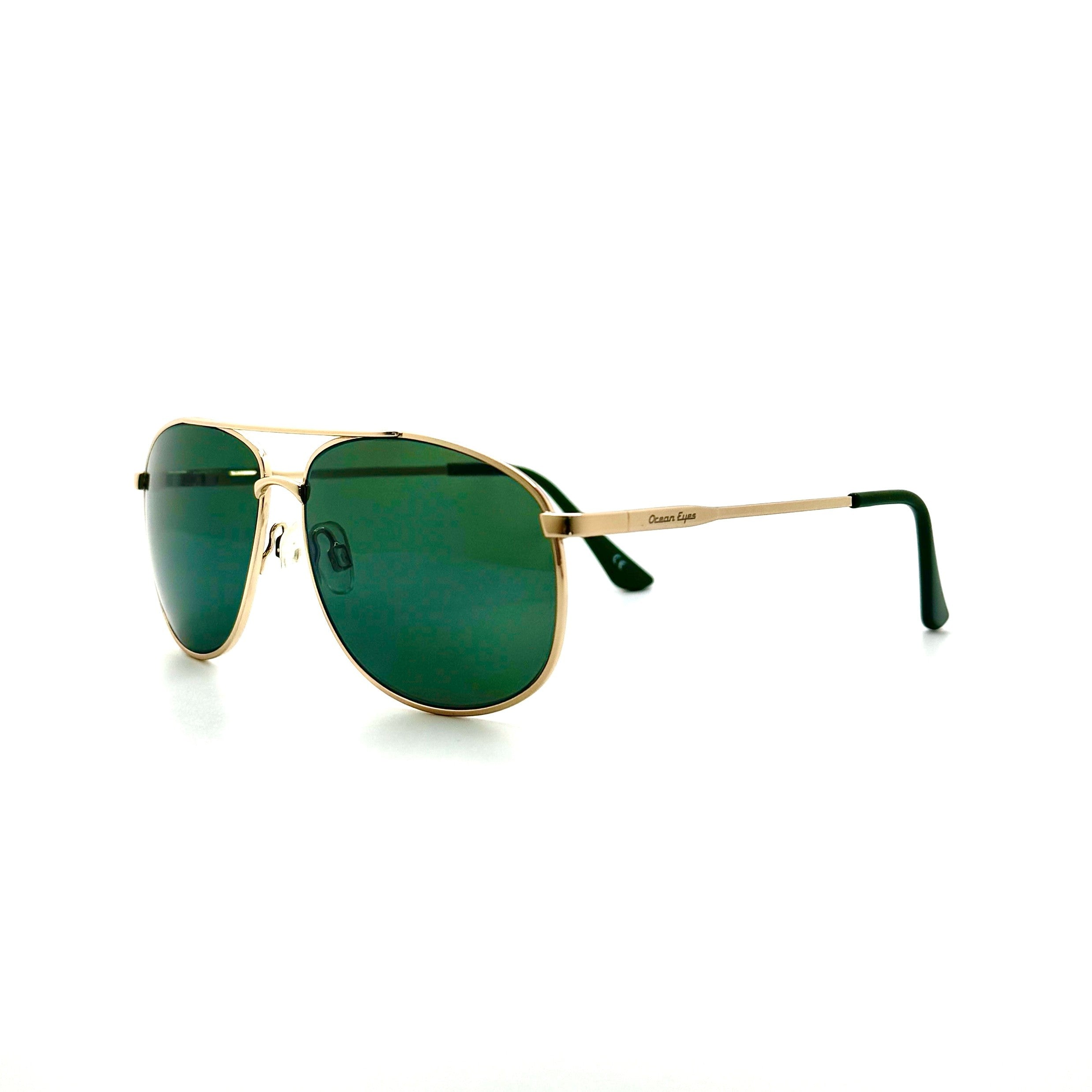Everglades PC – Shiny Light Gold Frame with Green Lenses 2016PC-3