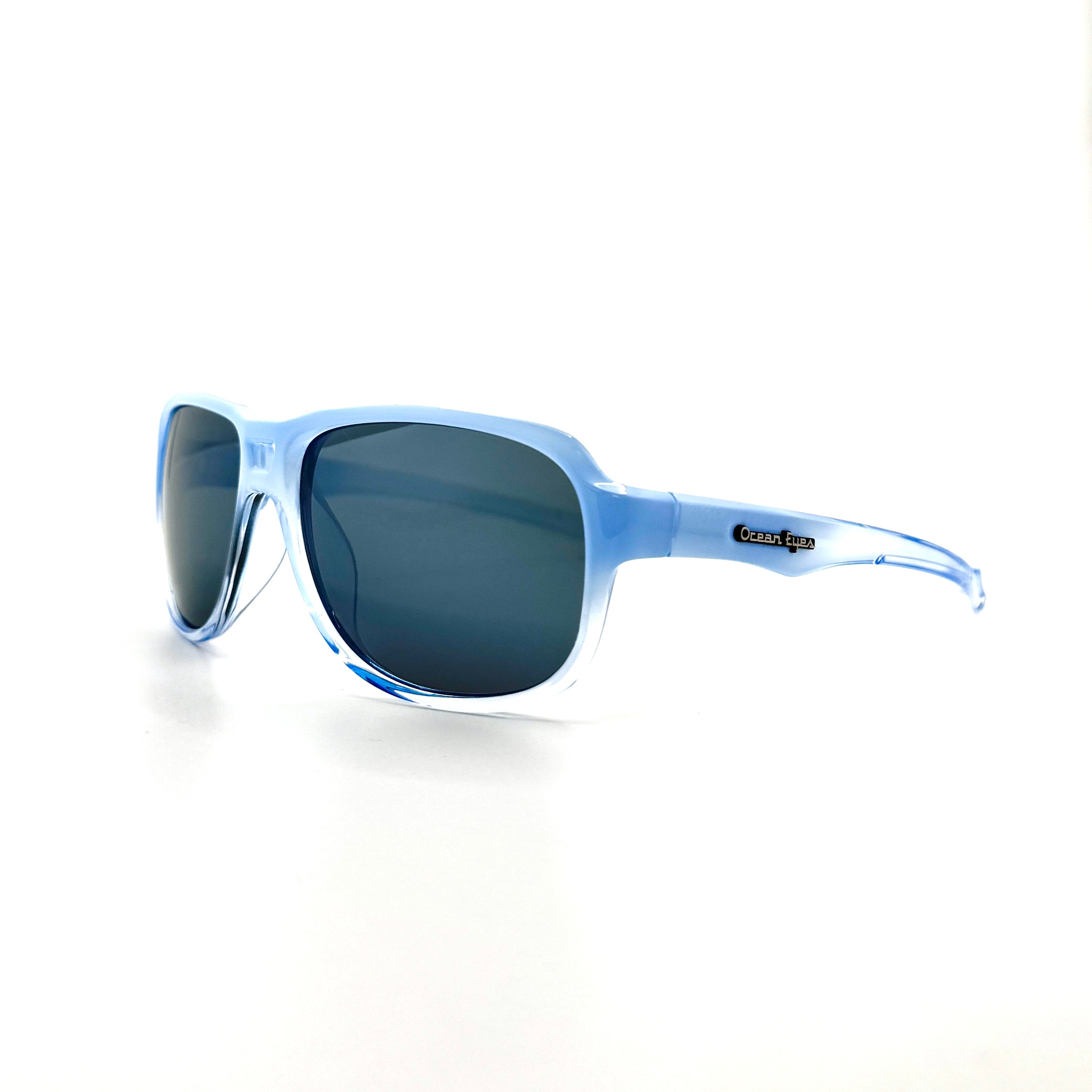 St Croix - Shiny Blue Ice w/Blue Frame with PC Polarized Mirror Lenses 3079-2