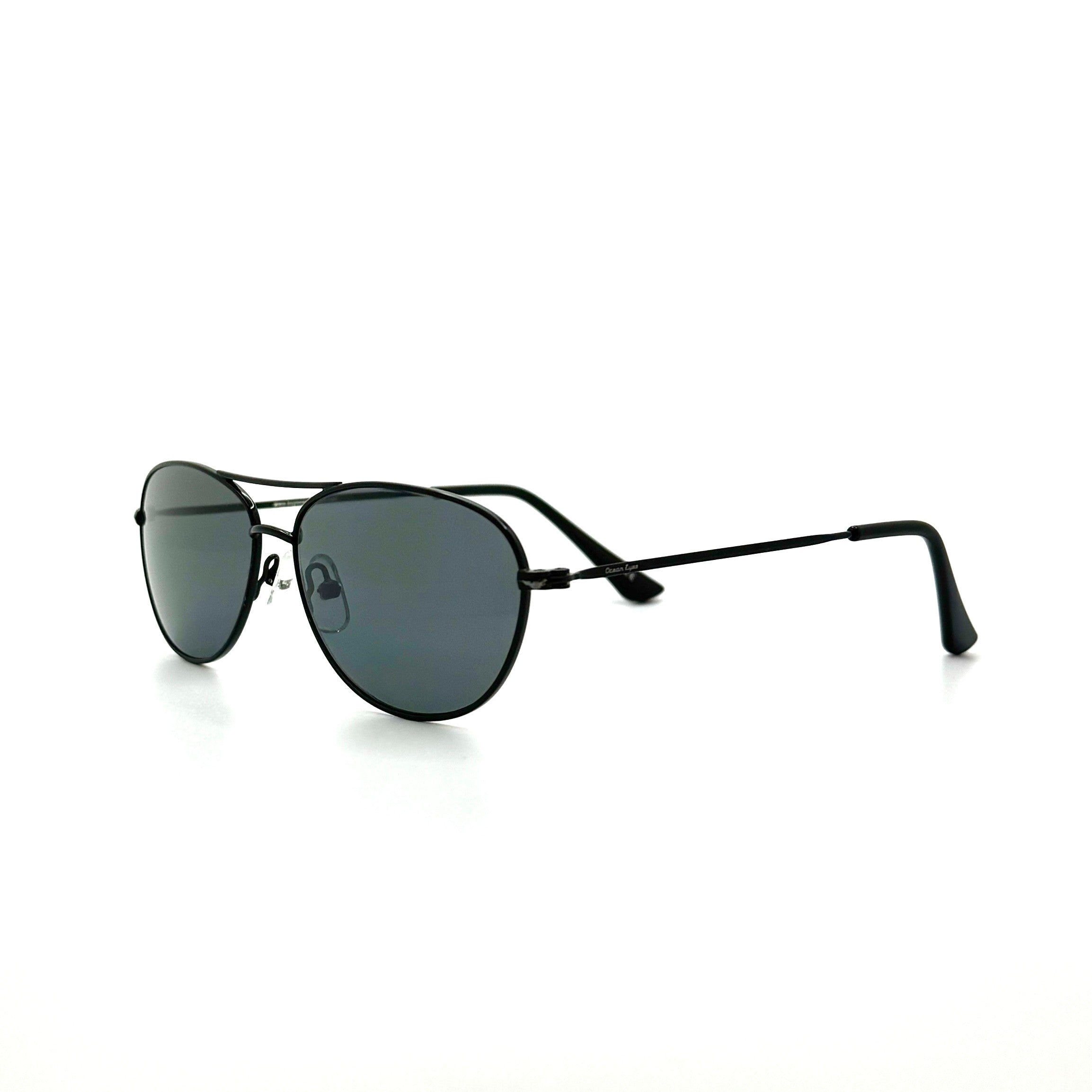 Belize PC – Shiny Black Metal Frames with Smoke Lenses 2070PC-2