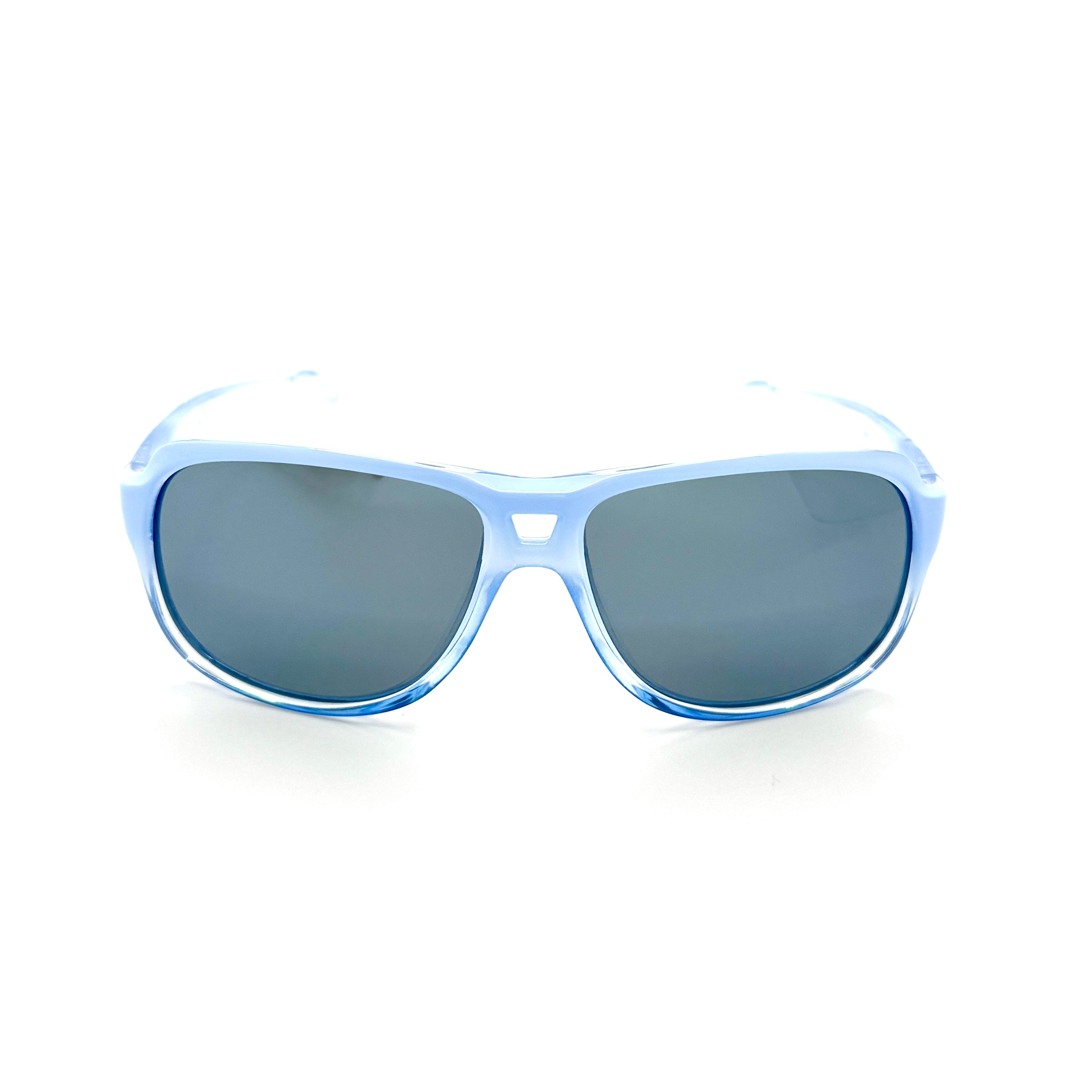 St Croix - Shiny Blue Ice w/Blue Frame with PC Polarized Mirror Lenses 3079-2