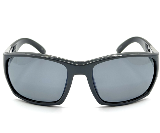 Tornado PC - Shiny Gray Frame with Smoke Lenses