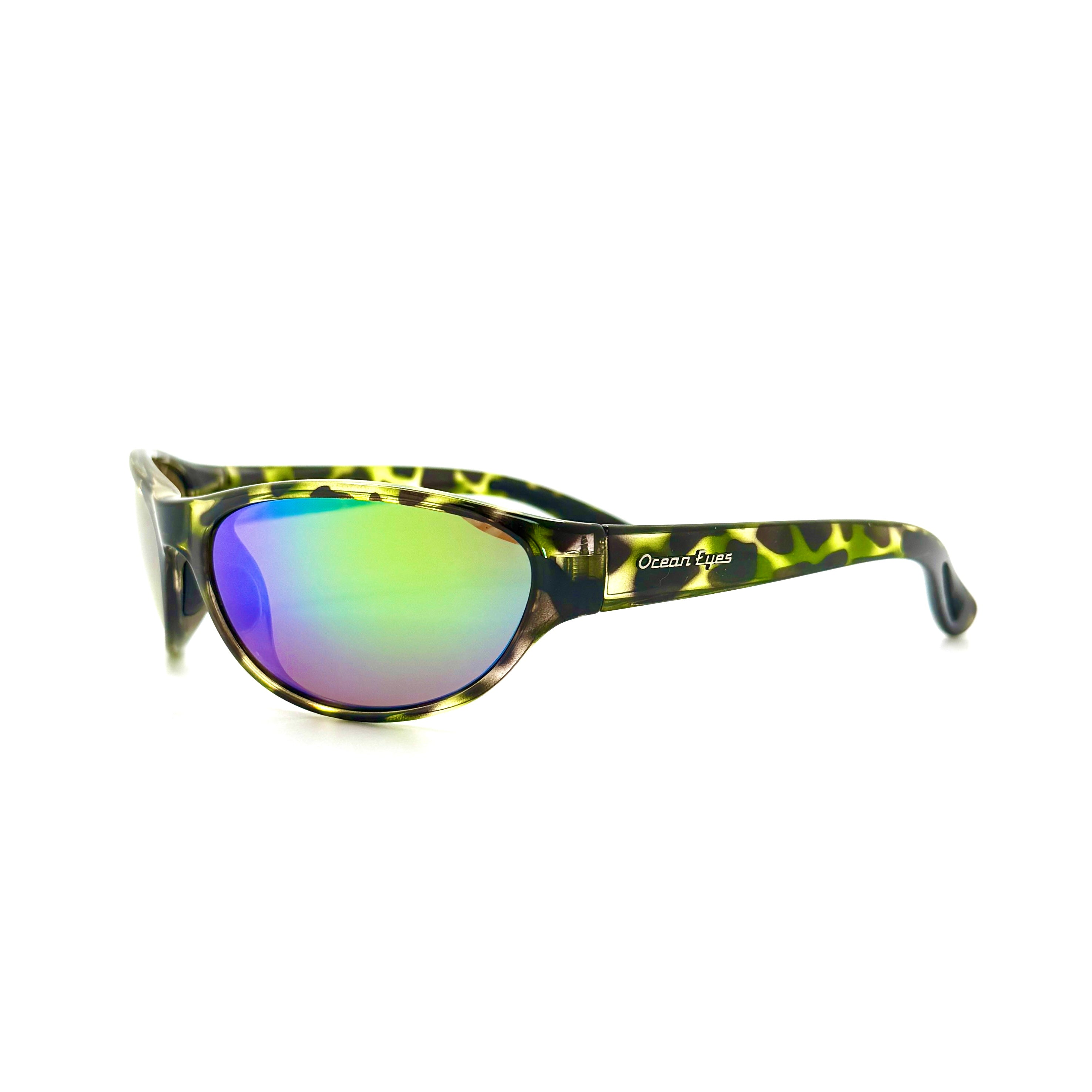 Angler -Green Camo Frame with Green Mirror Amber Lenses