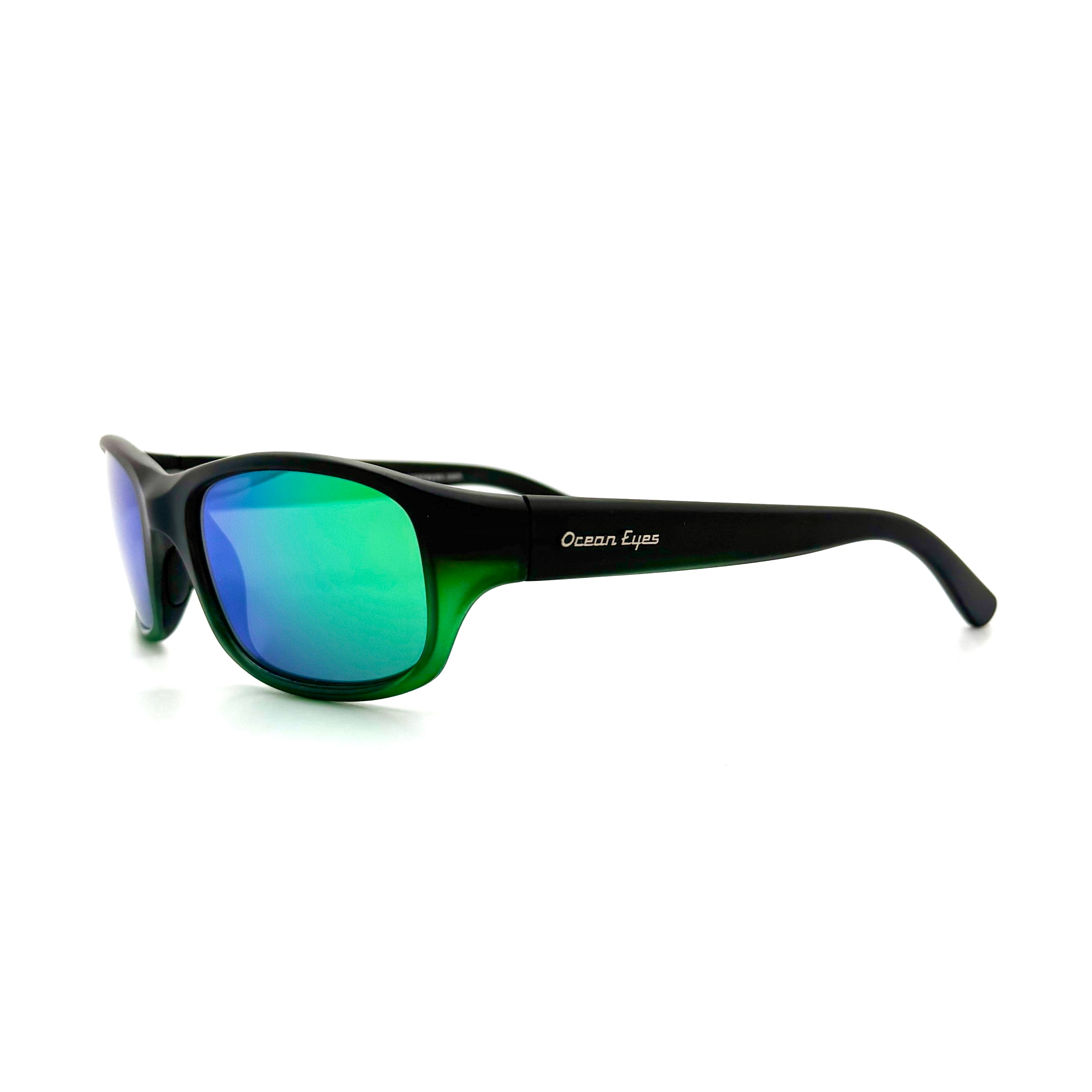 Bombora - Matte Dark Brown w/Green Frame with Green Mirror Glass Lenses