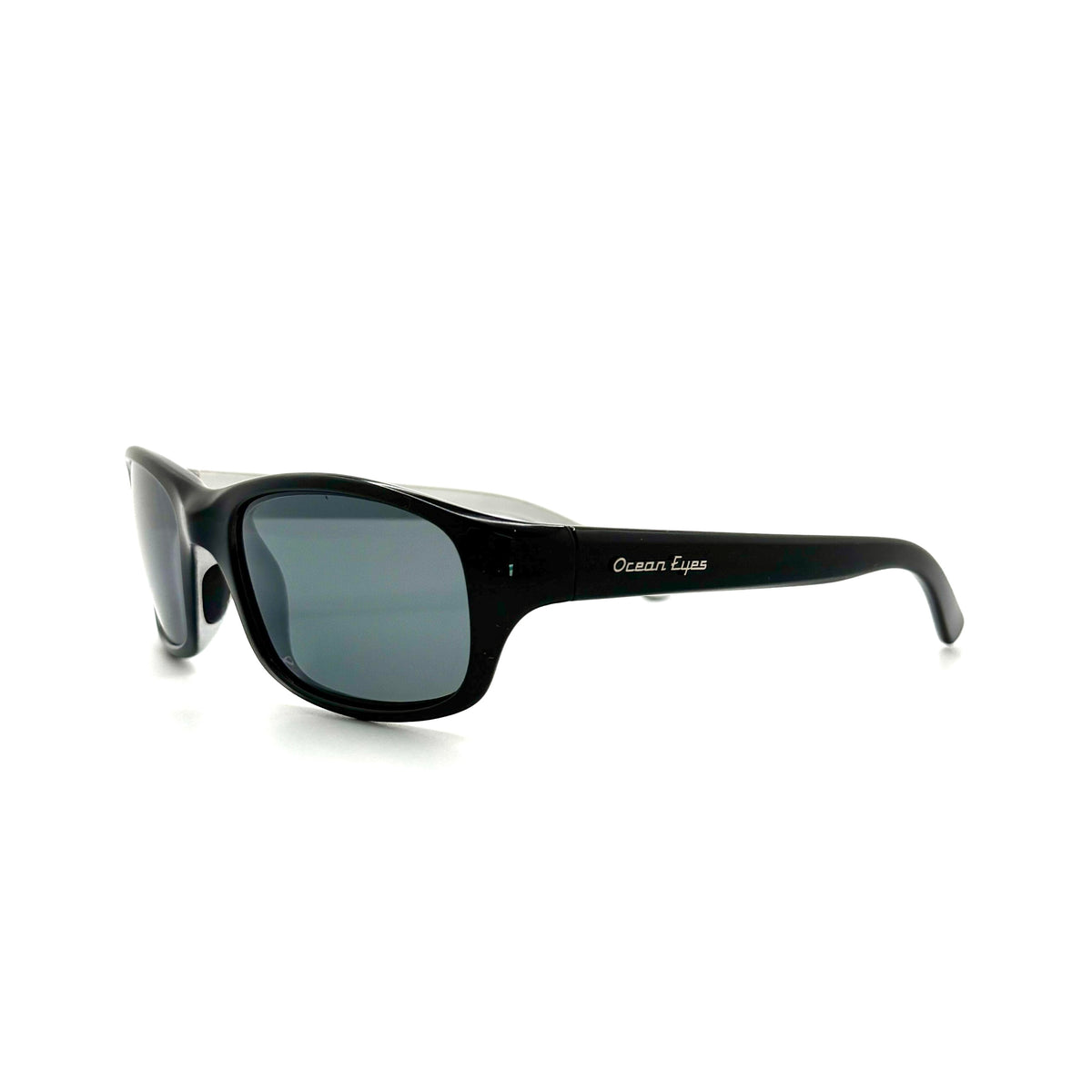 Bombora- Shiny Black w/Silver Frame with Smoke Lenses
