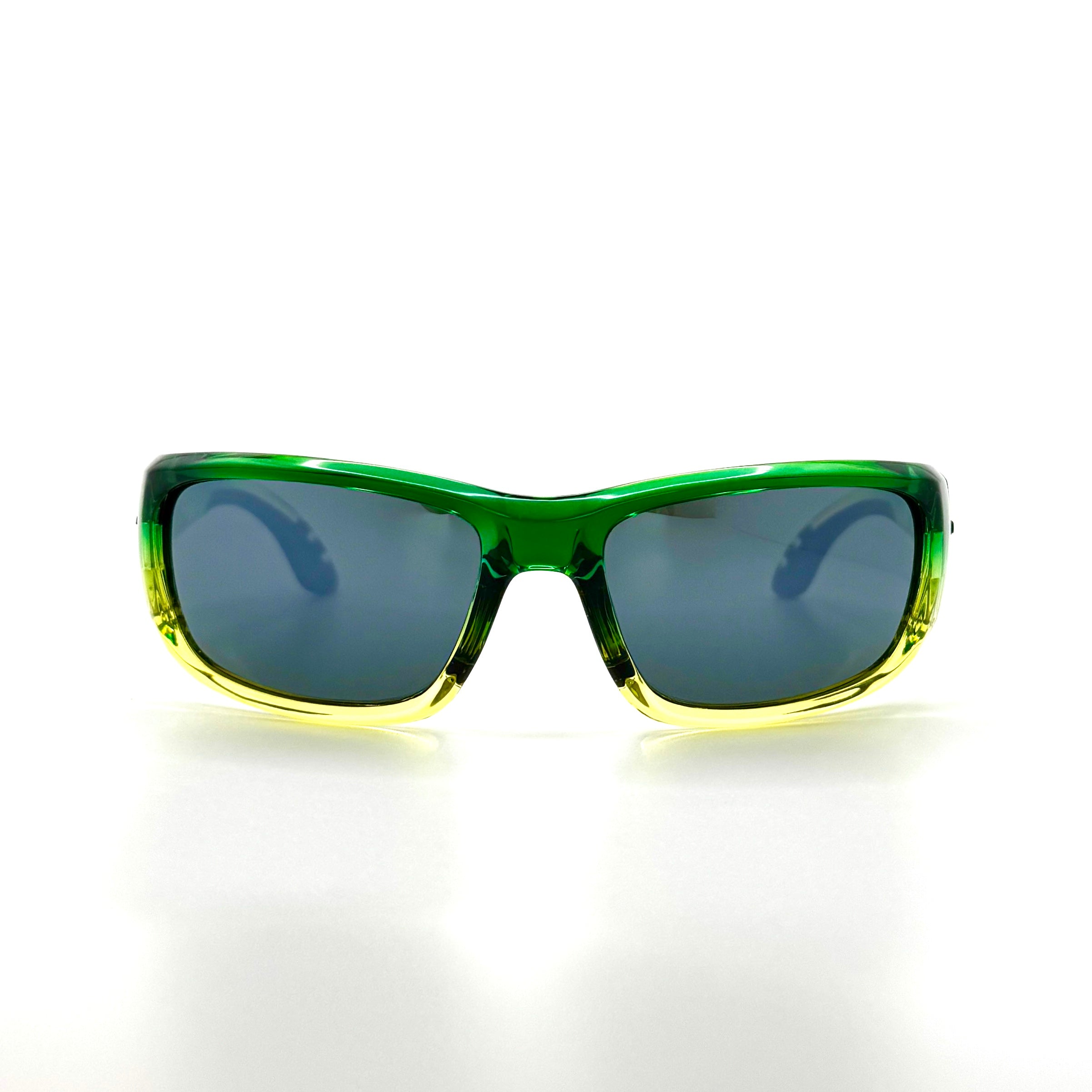 Fish On - Shiny Mahi Frame with Smoke/ Silver Mirror Glass Lenses