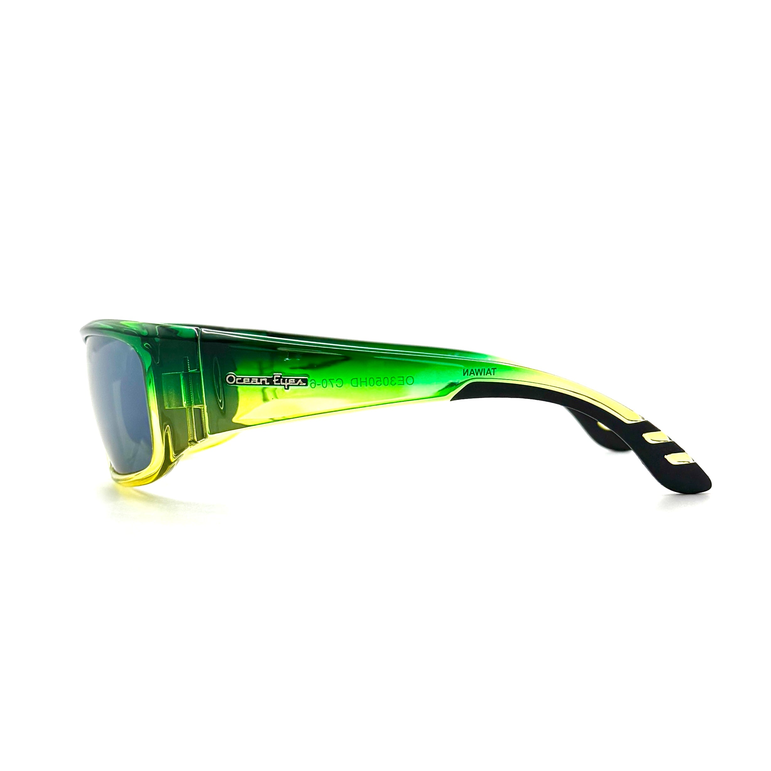 Fish On - Shiny Mahi Frame with Smoke/ Silver Mirror Glass Lenses