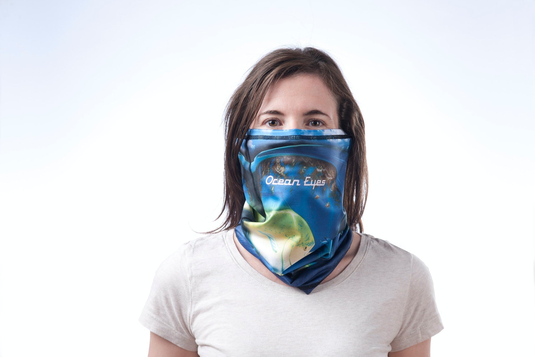 Ocean Eyes Mug Mask - Dolphin Pattern