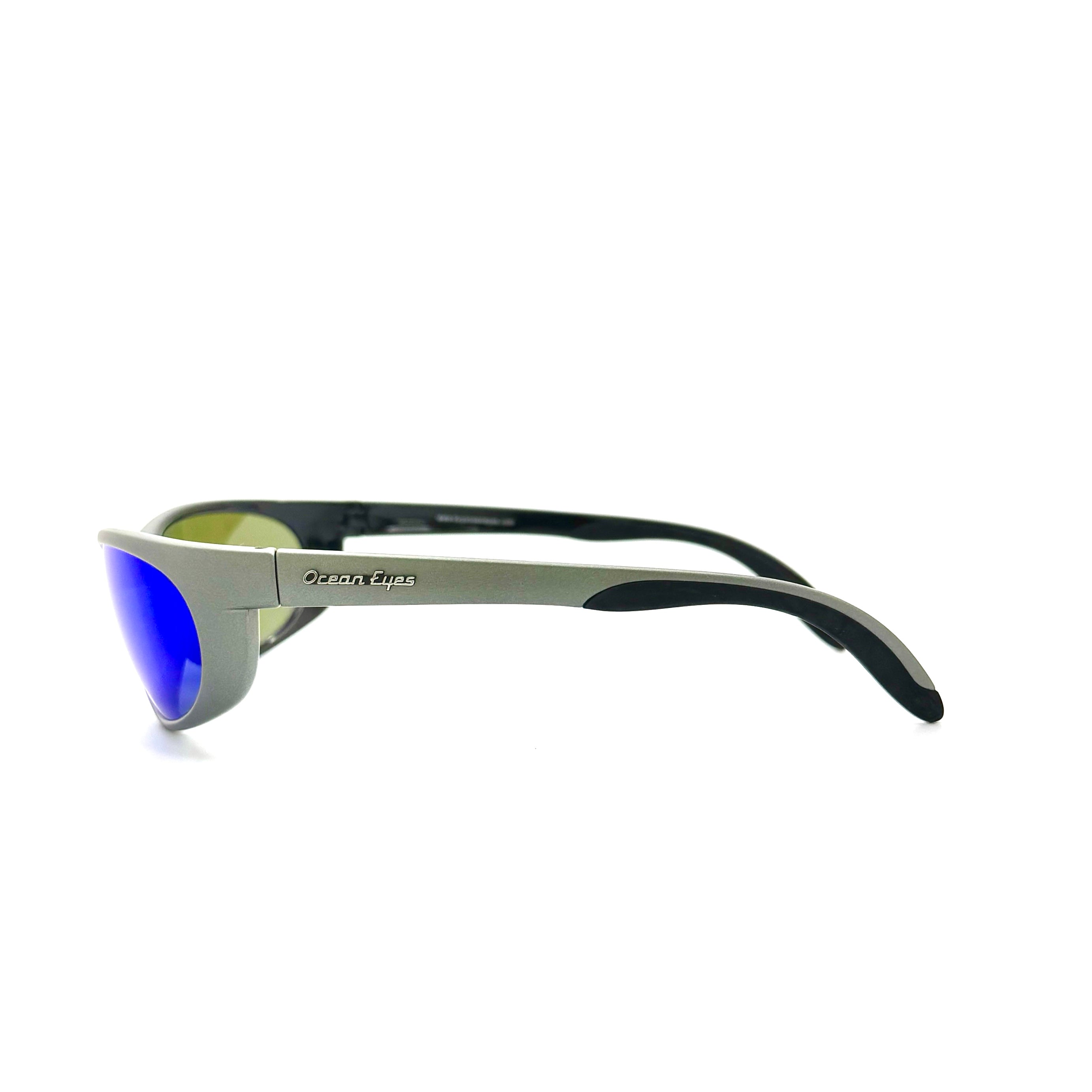 Mariner -Matte Gray Frame with Blue Mirror Glass Lenses
