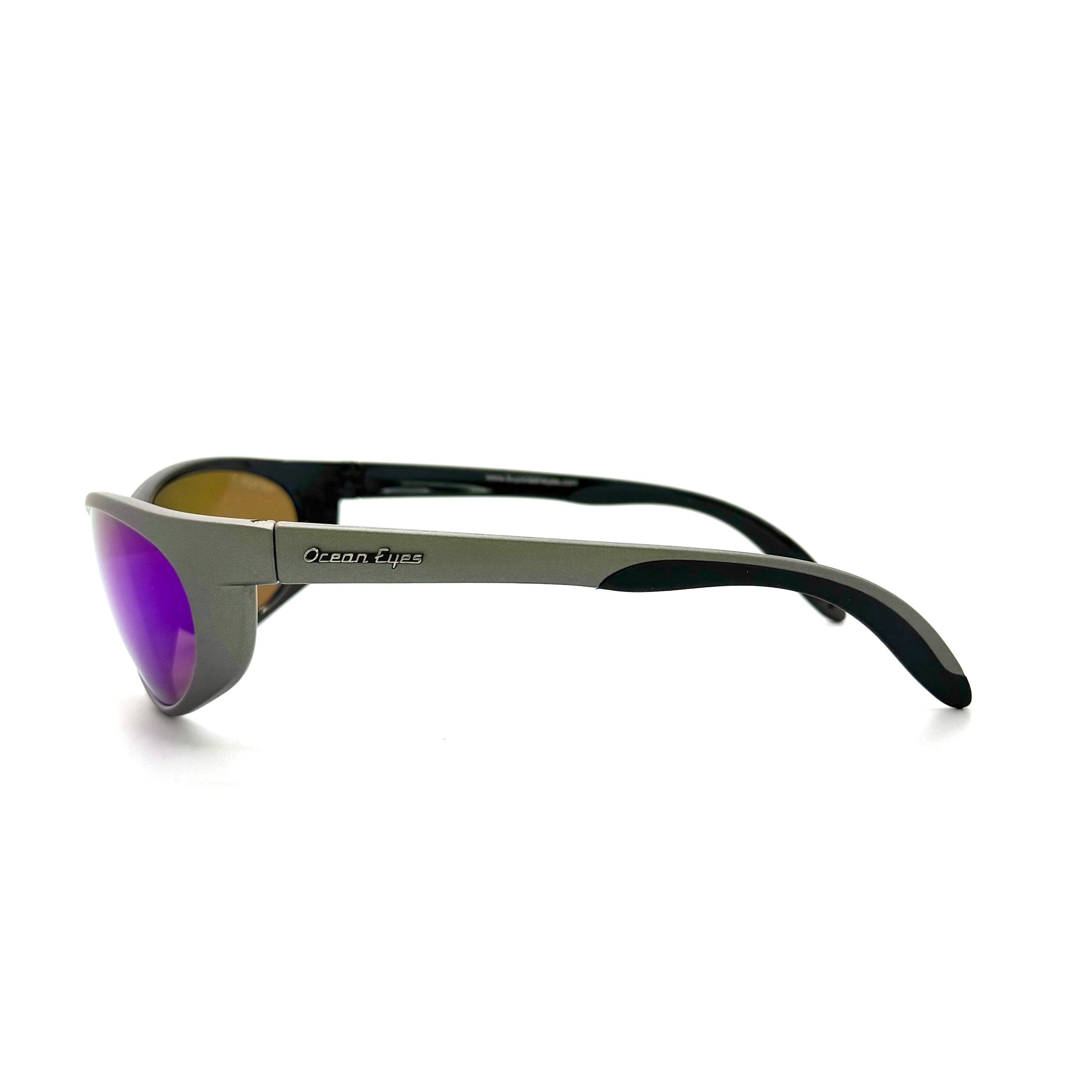 Mariner - Matte Gray Frame with Amber/Green Mirror Glass Lenses