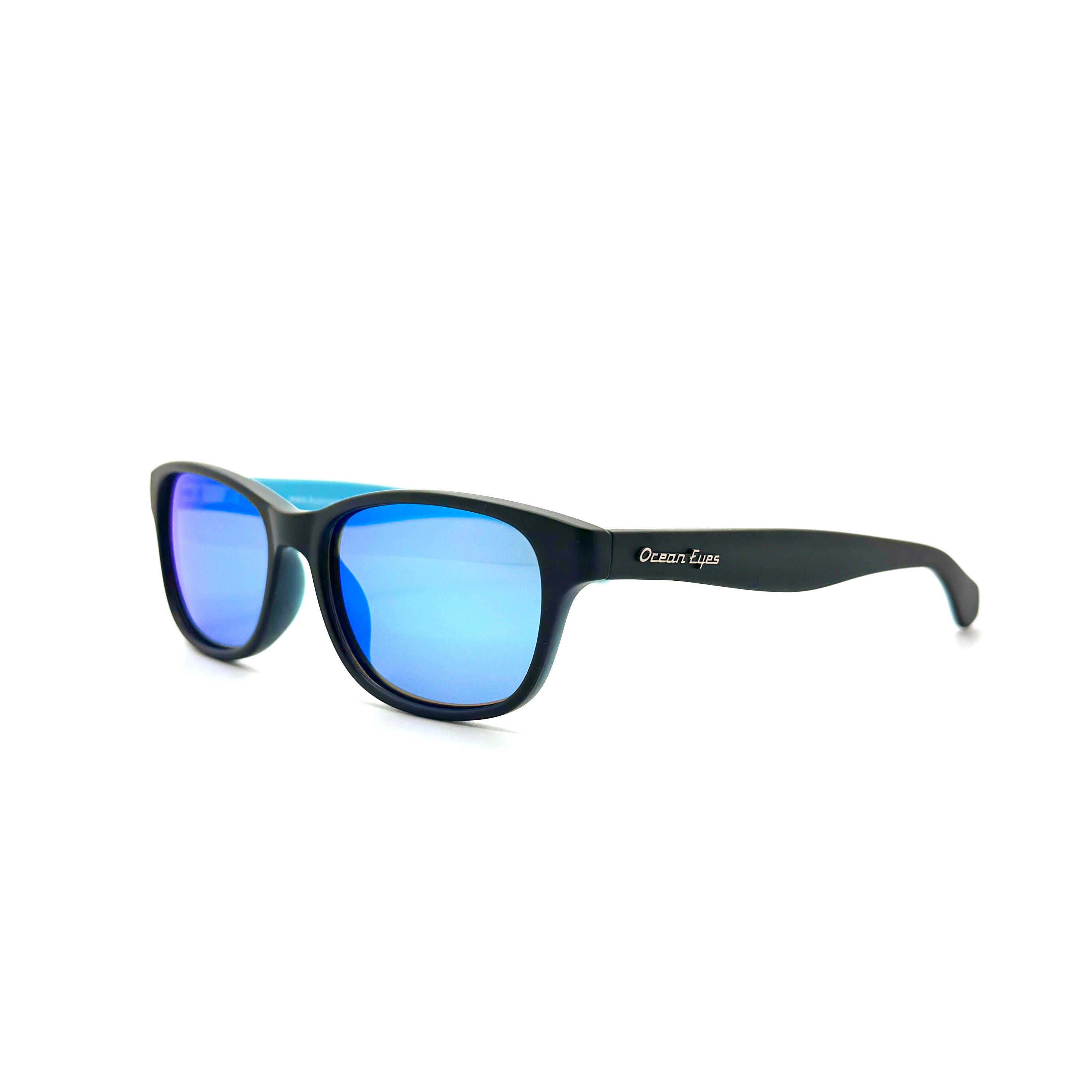 Molokai - Matte Black w/Blue Frame with Blue Mirror Lenses