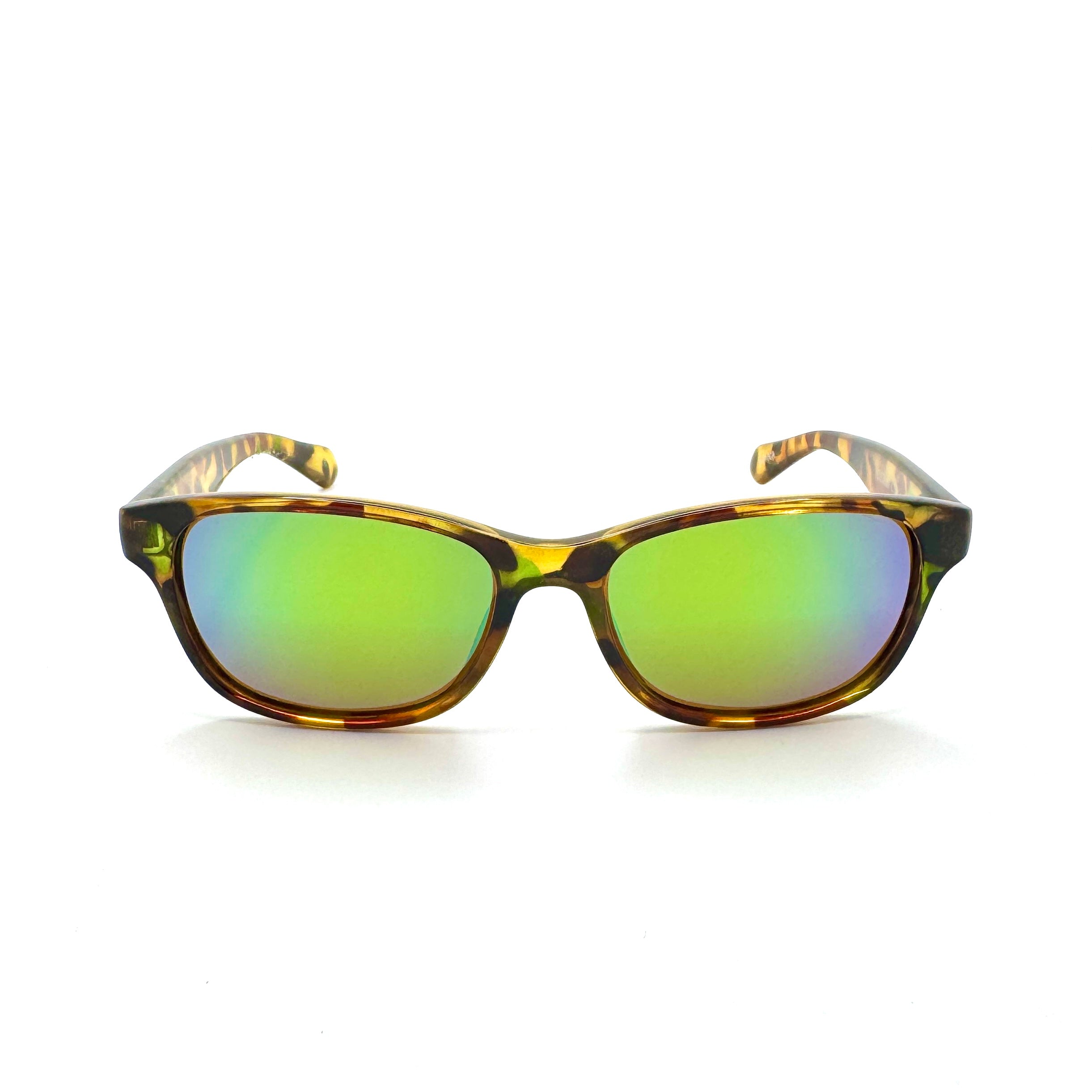 Molokai - Shiny Tortoise w/Green with Green Mirror Lenses