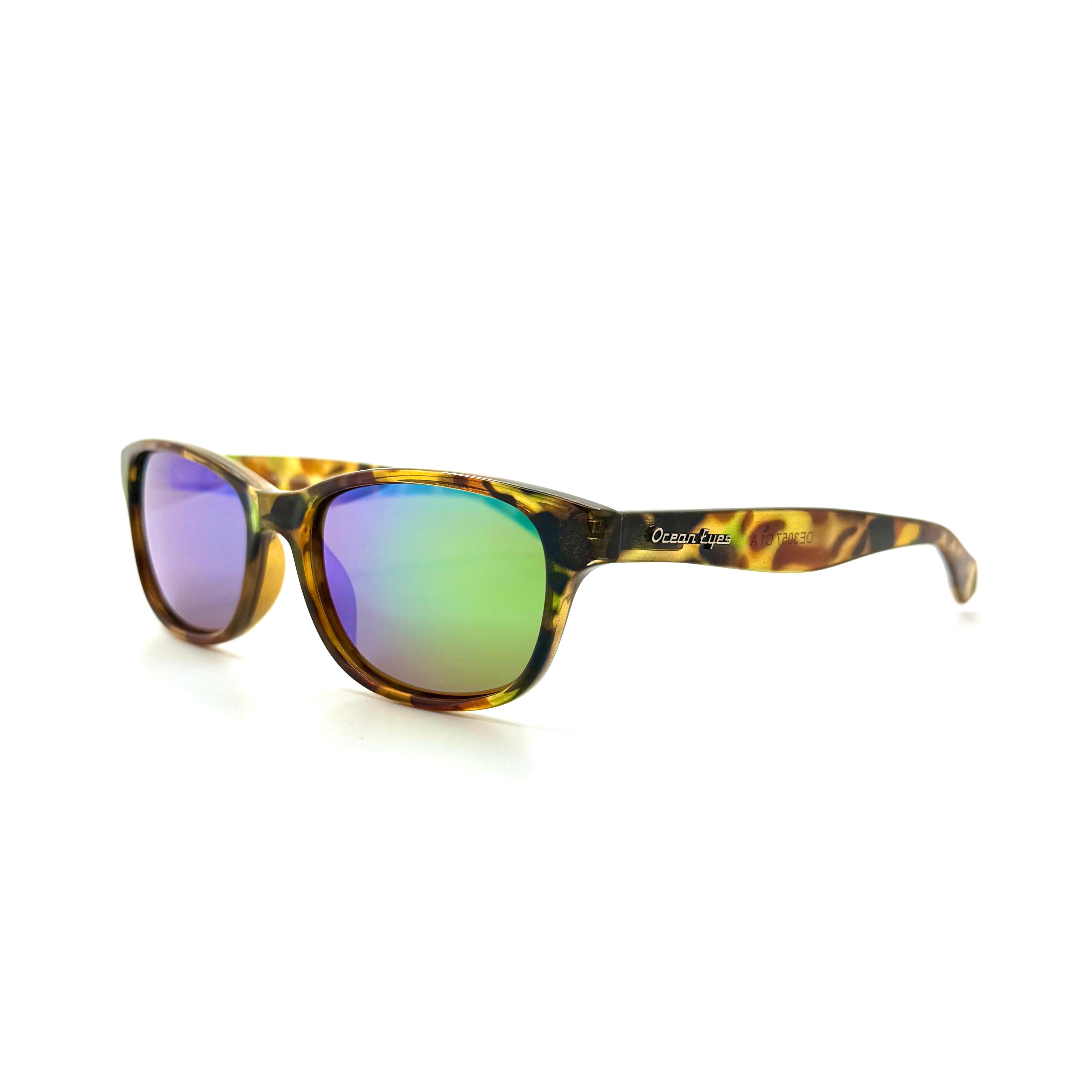 Molokai - Shiny Tortoise w/Green with Green Mirror Lenses