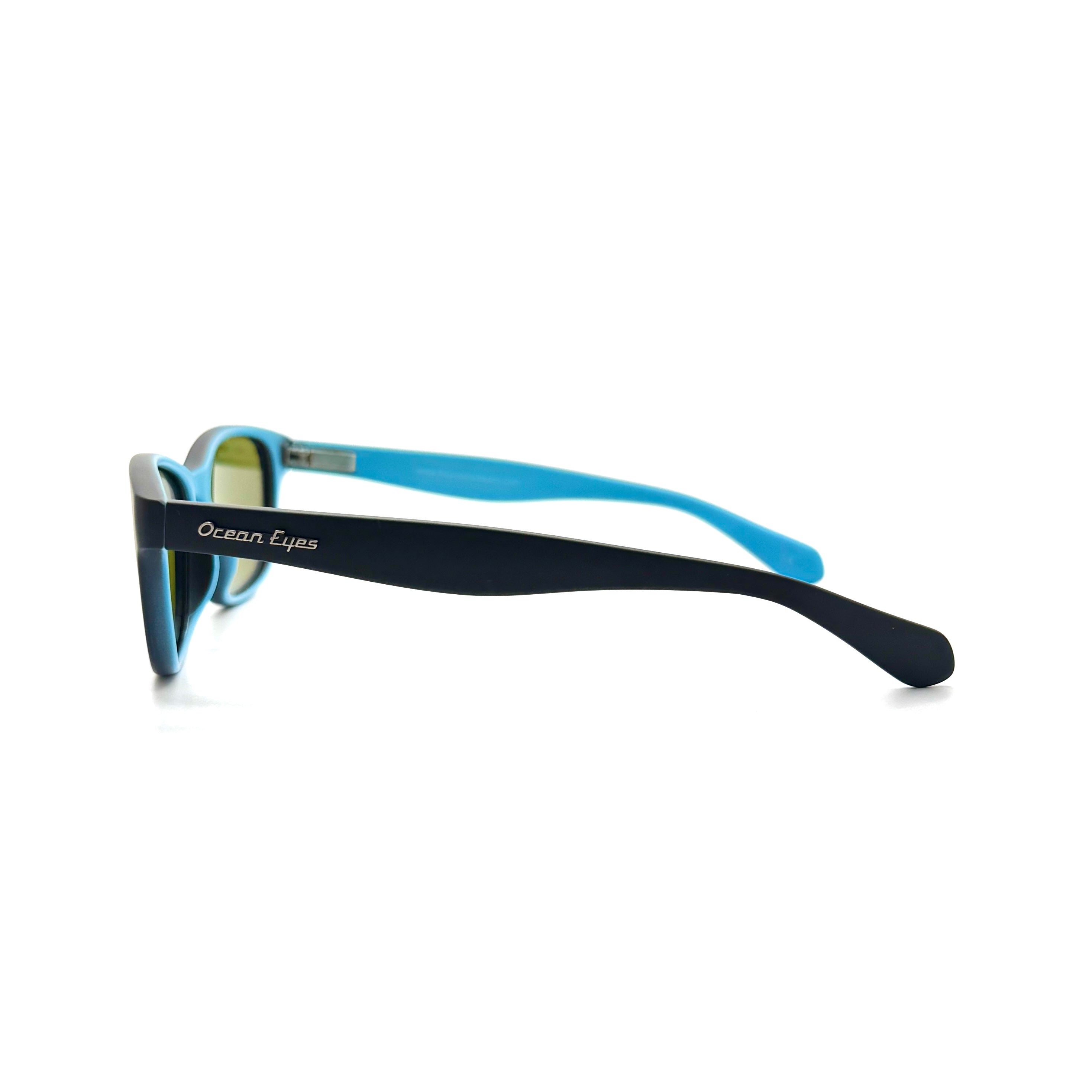 Molokai - Matte Black w/Blue Frame with Blue Mirror Lenses