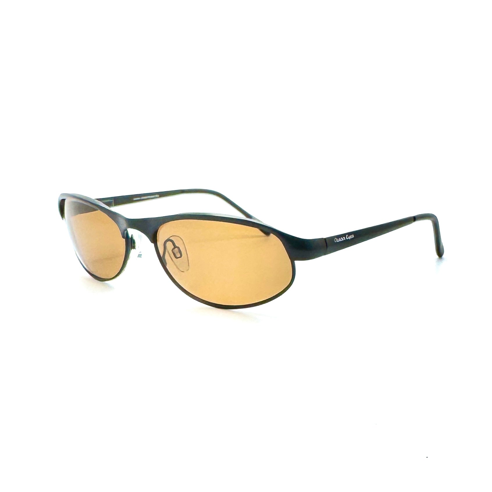 Rip Tide - Matte Black Metal Frame with Amber Lenses