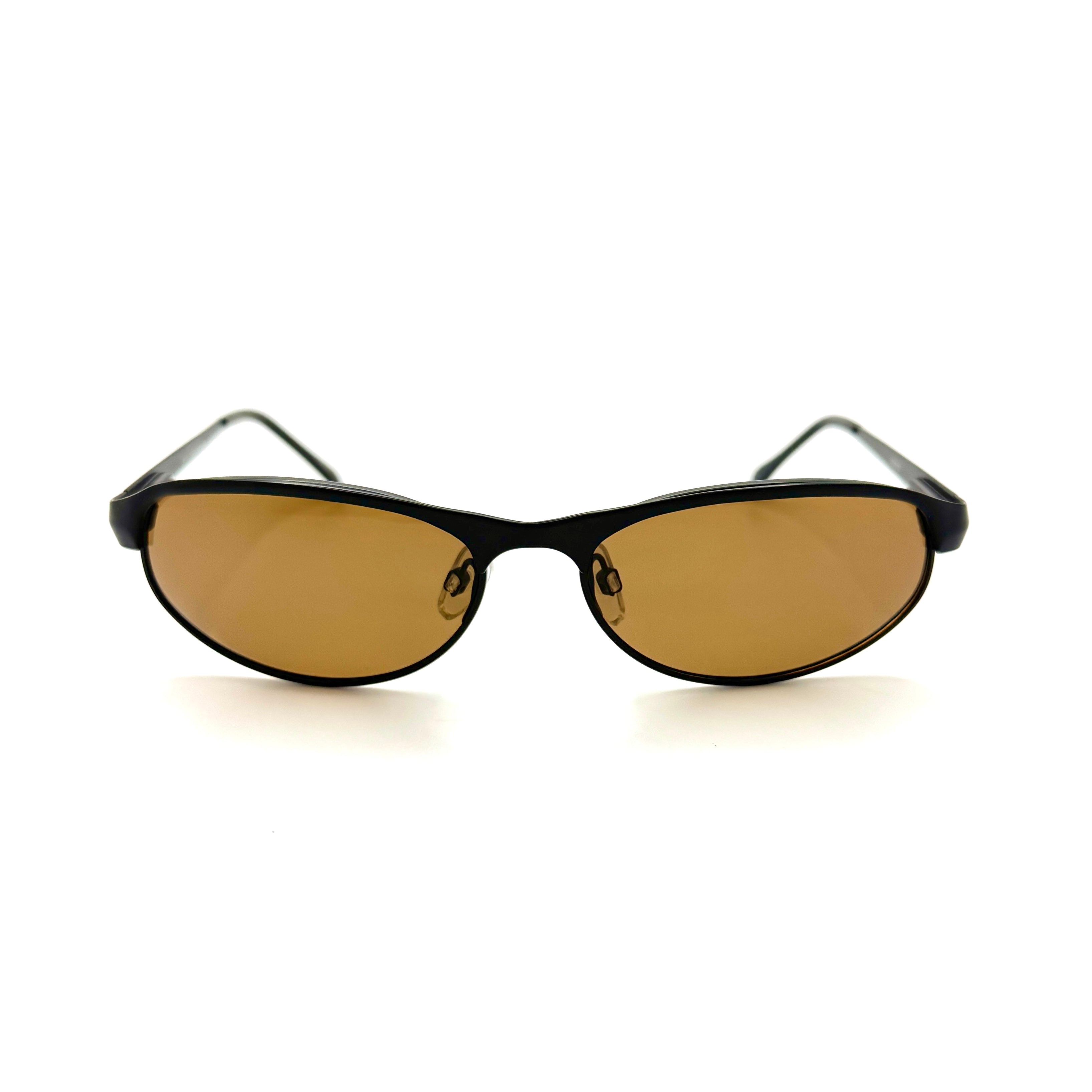 Rip Tide - Matte Black Metal Frame with Amber Lenses