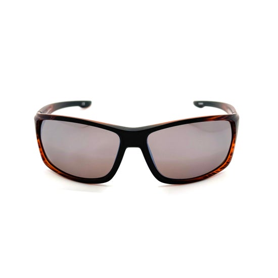 Baja - Matte Hickory Frame with PC Polarized Mirror Lenses