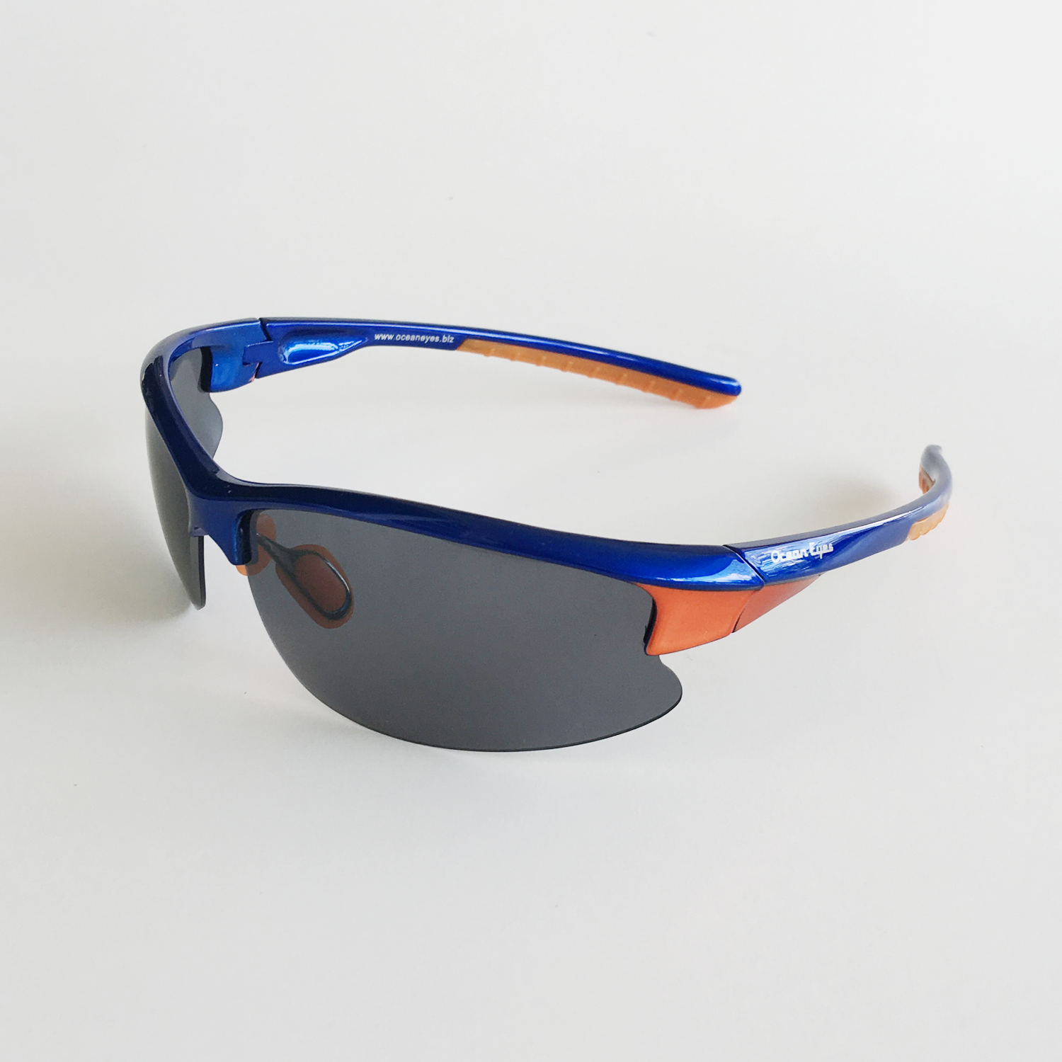 Falcon - Shiny Blue w/Orange Frame with Smoke Lenses  4000-1
