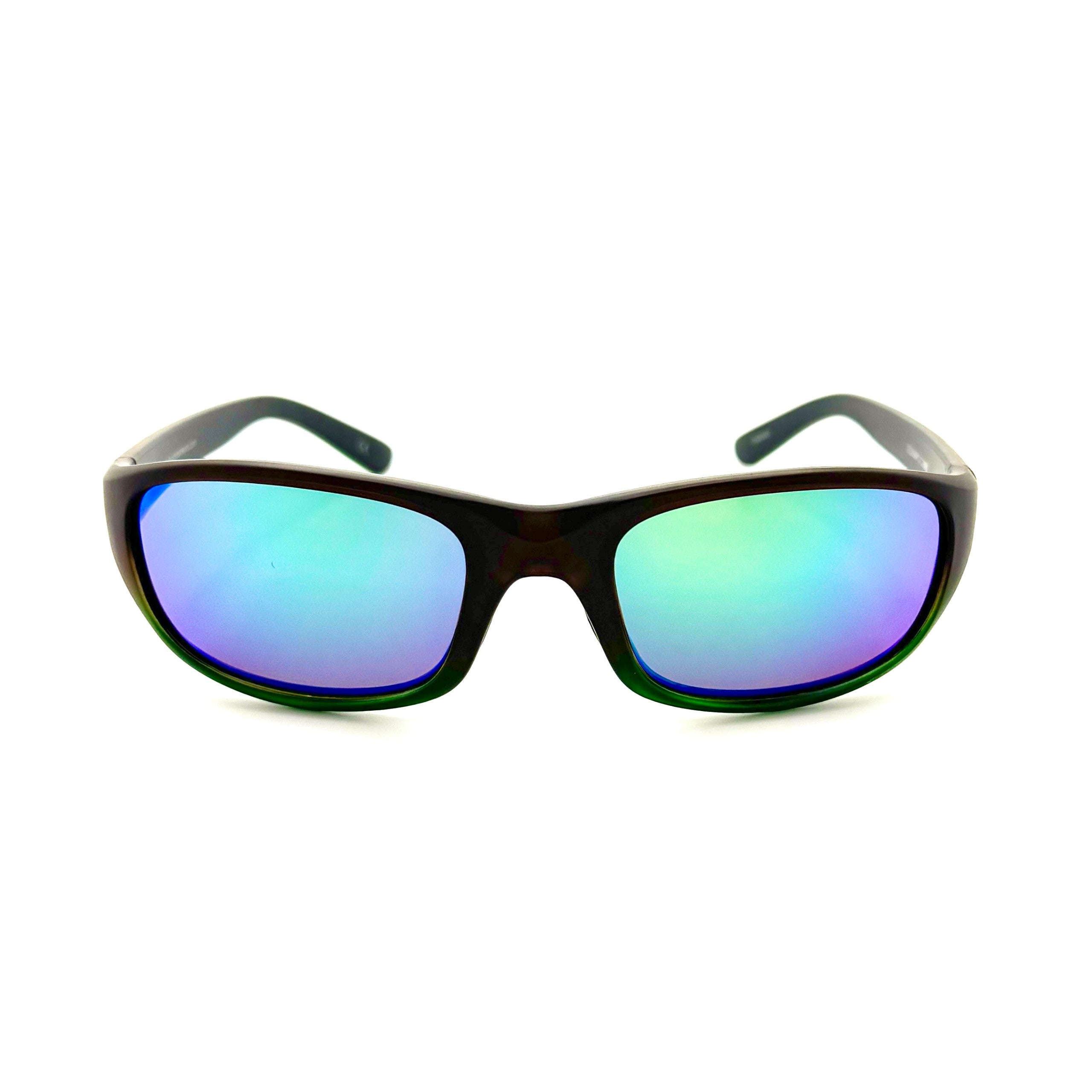 Bombora– Matte Dark Brown w/Green Frame with Green Mirror Lenses 3056-2