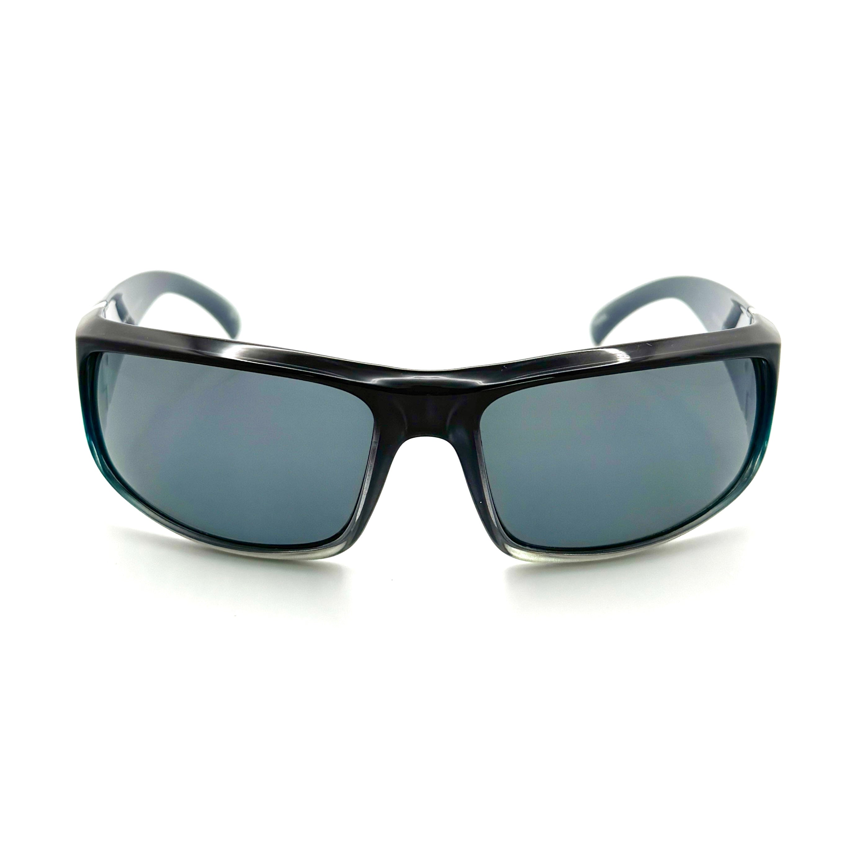Sportsman– Shiny Gray and Blue Frame with Smoke Lenses 2038PC-3