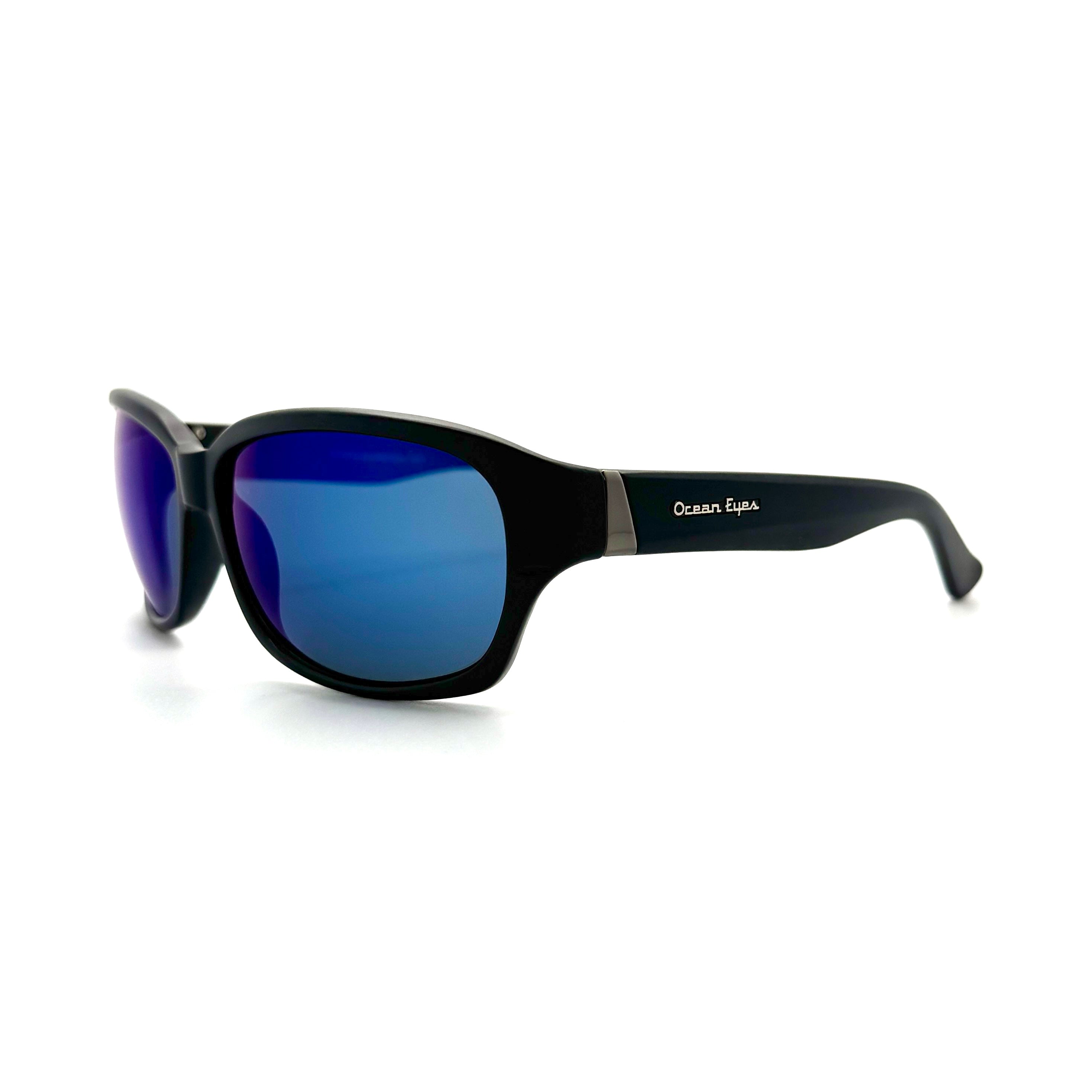 Bimini - Matte Black Frame with PC Polarized Blue Mirror Lenses  3078-4