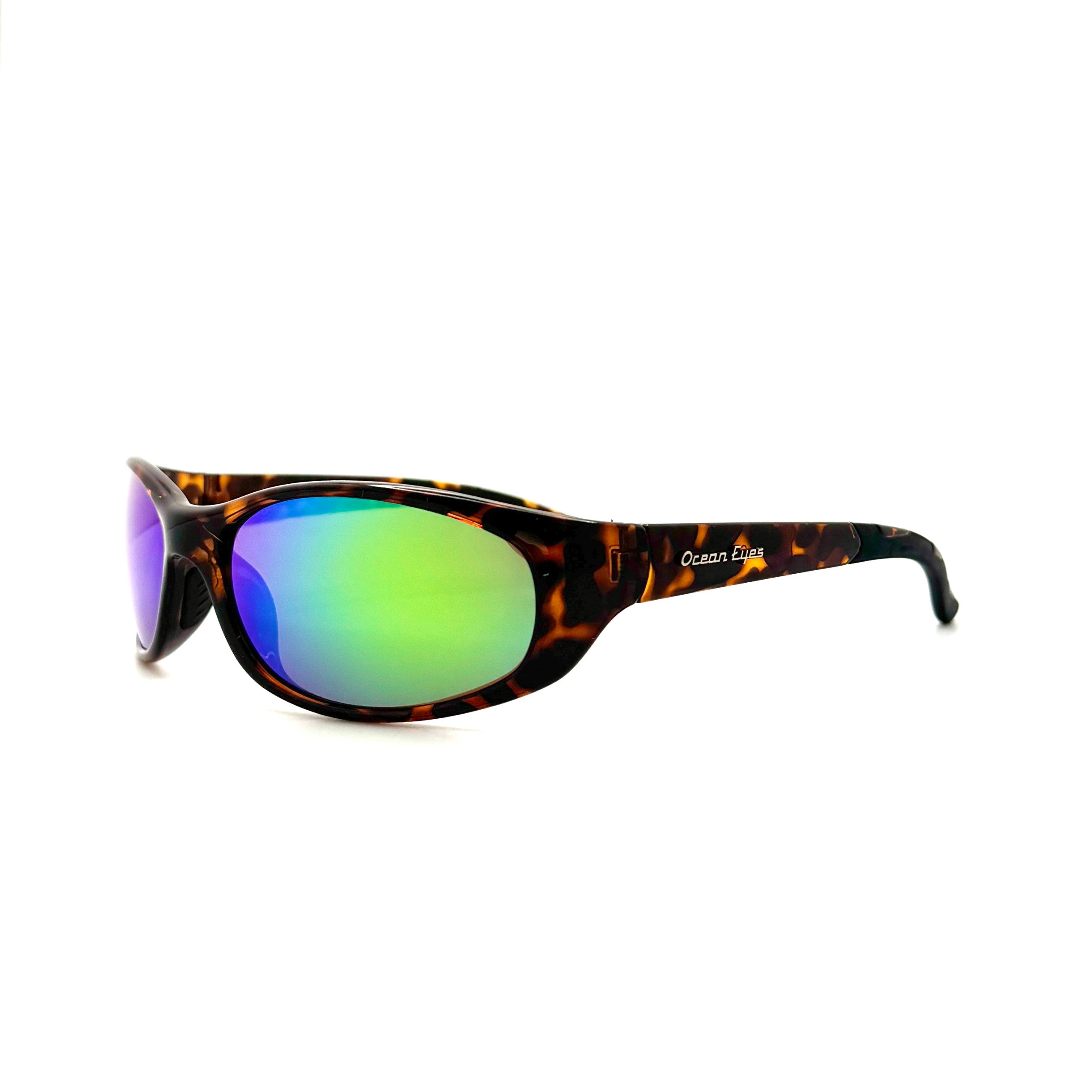 Key West - Shiny Tortoise Frame with Green Mirror Lenses 3006PC-3