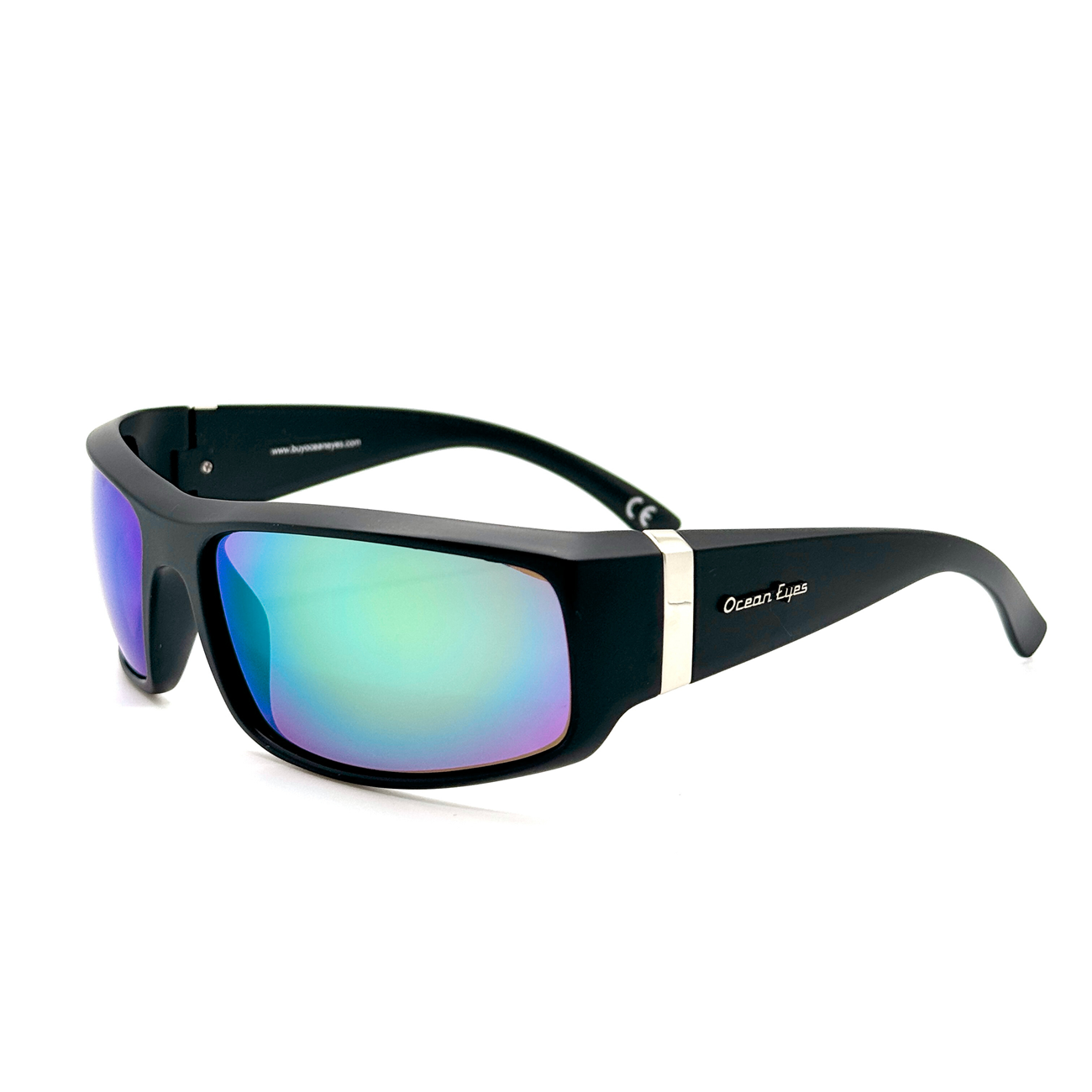 Sportsman - Matte Black Frame with Amber Green Mirror Lenses 3038PC-2