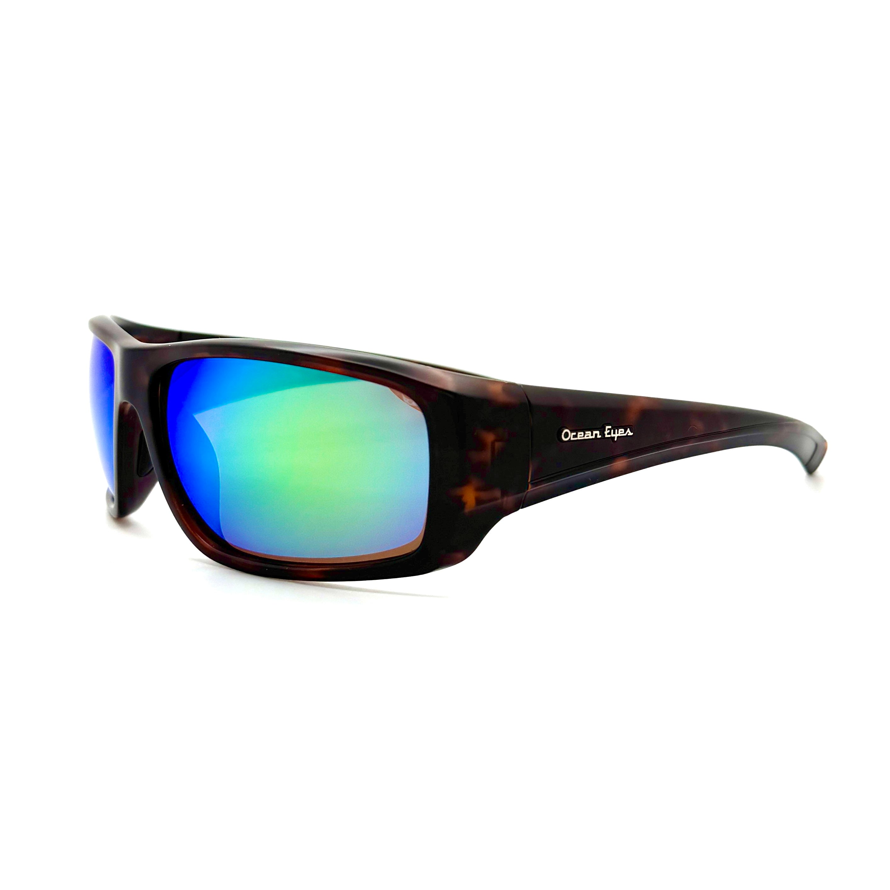 Cayo Hueso - Matte Dark Tortoise Frame with PC Polarized Green Mirror Lenses  3077-2
