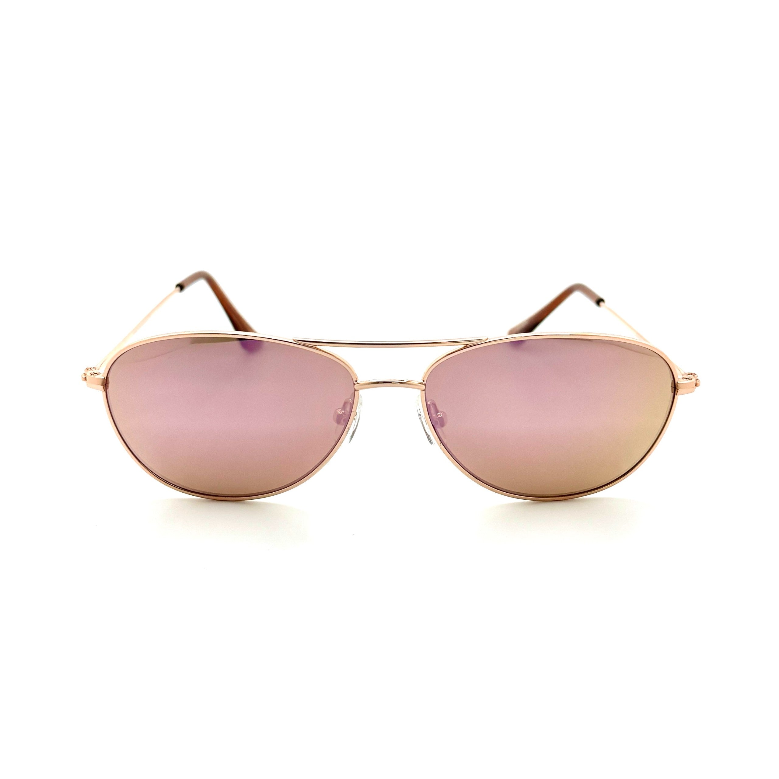 Belize- Rose Gold Frame with Rose Pink Mirror Lenses 3070PC-1