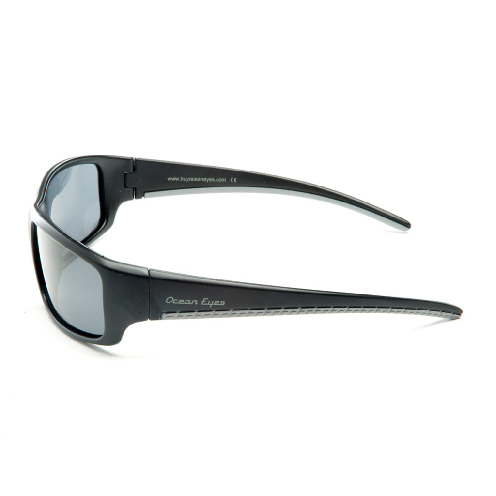 Fisher - Kid's matte black w/gray frame with smoke lenses  2066-1